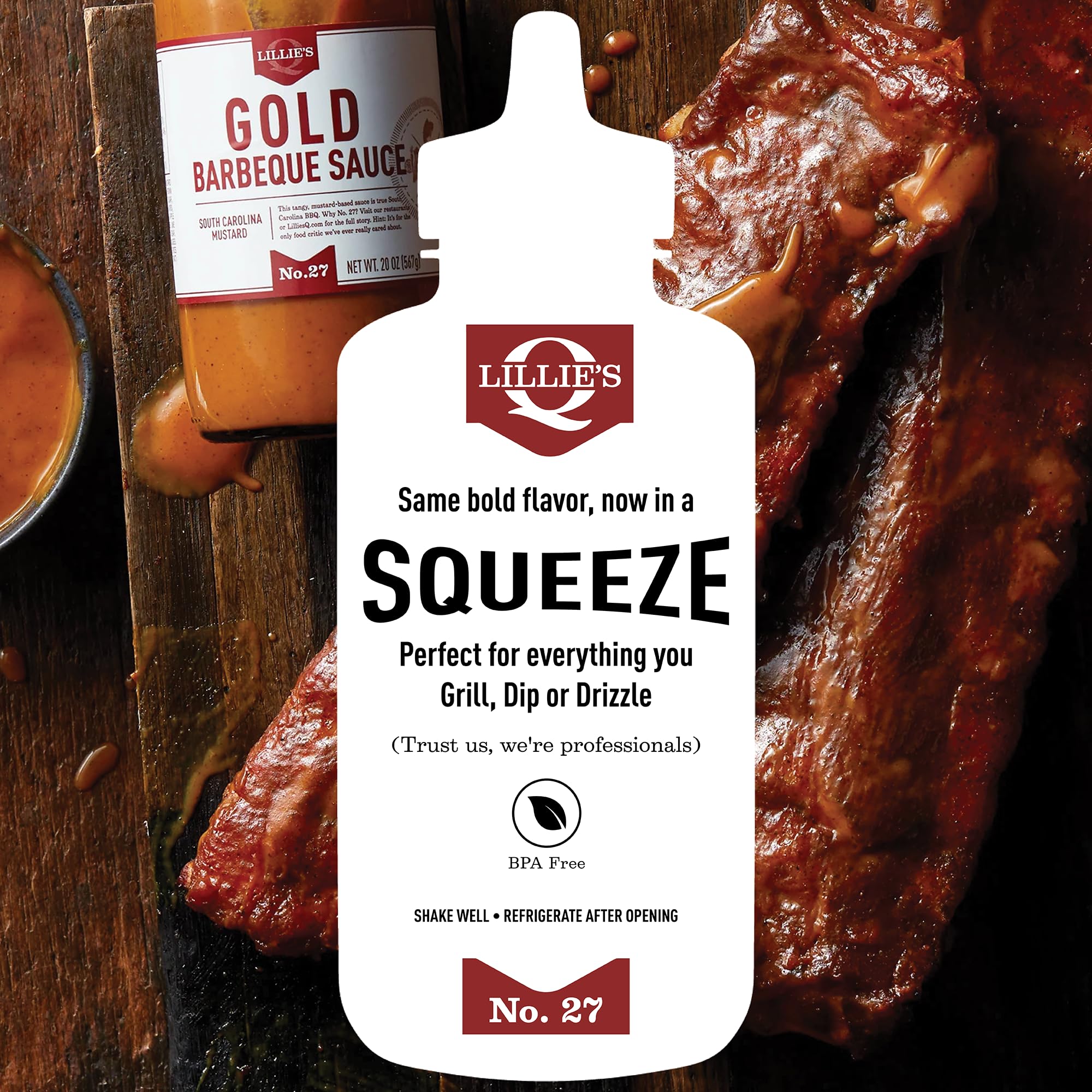 Lillie's Q Gold BBQ Sauce ingredients and GMO-free labeling