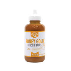 Lillie's Q Honey Gold Tender Sauce bottle perfect for dipping chicken.