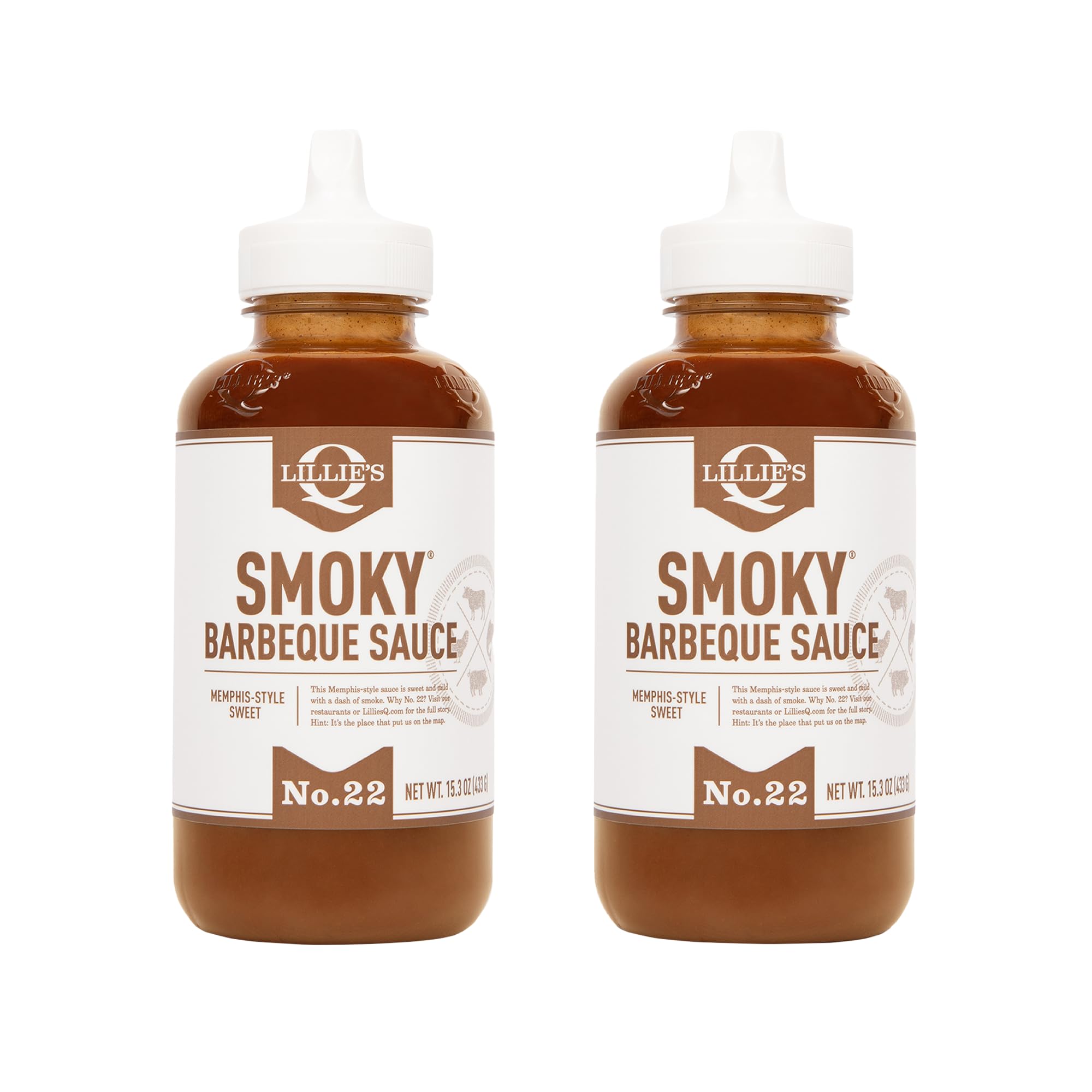 Lillie's Q Smoky BBQ Sauce bottle ready to glaze your favorite dish.