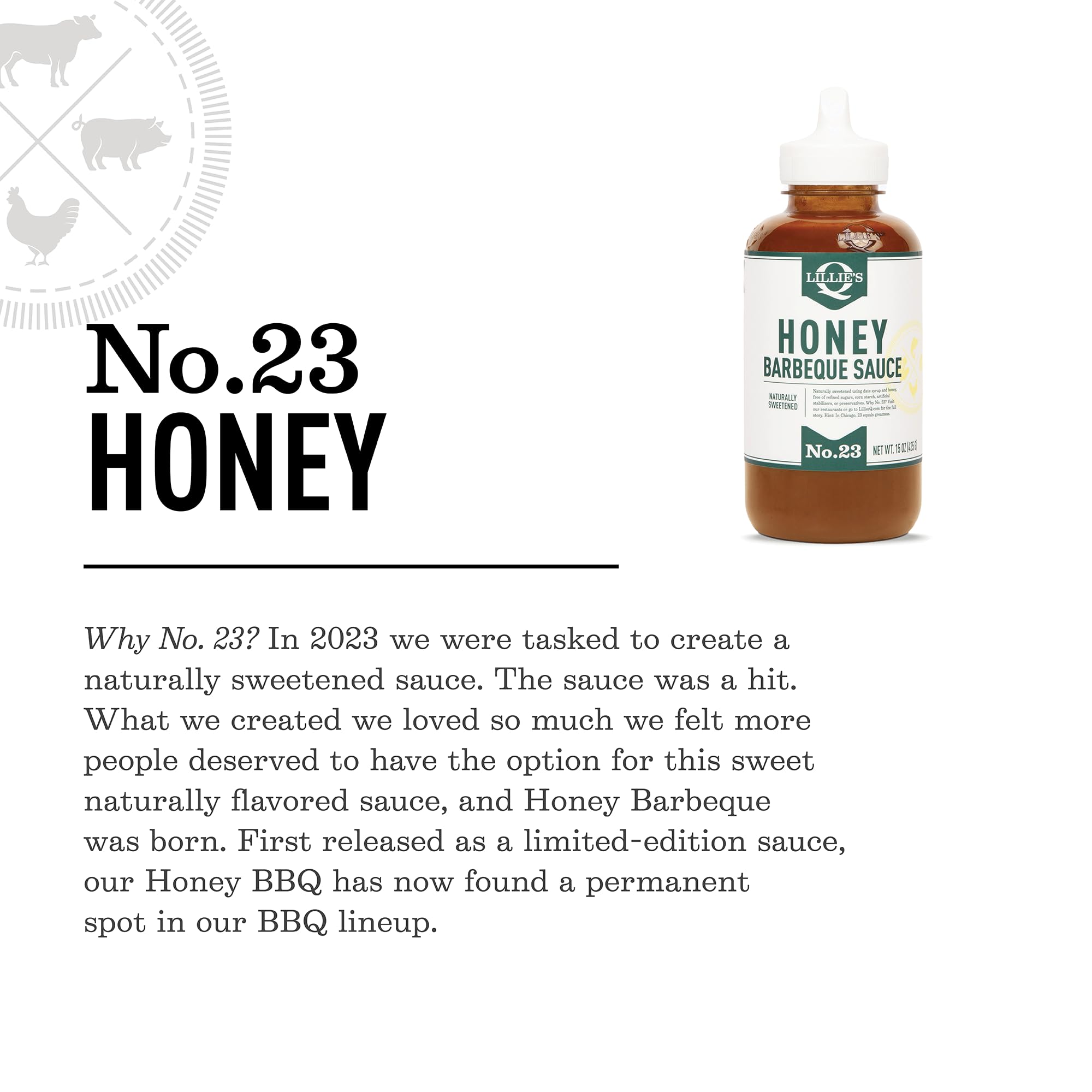 Lillie's Q Honey BBQ Sauce glass jar display conveying value in a 2-pack.