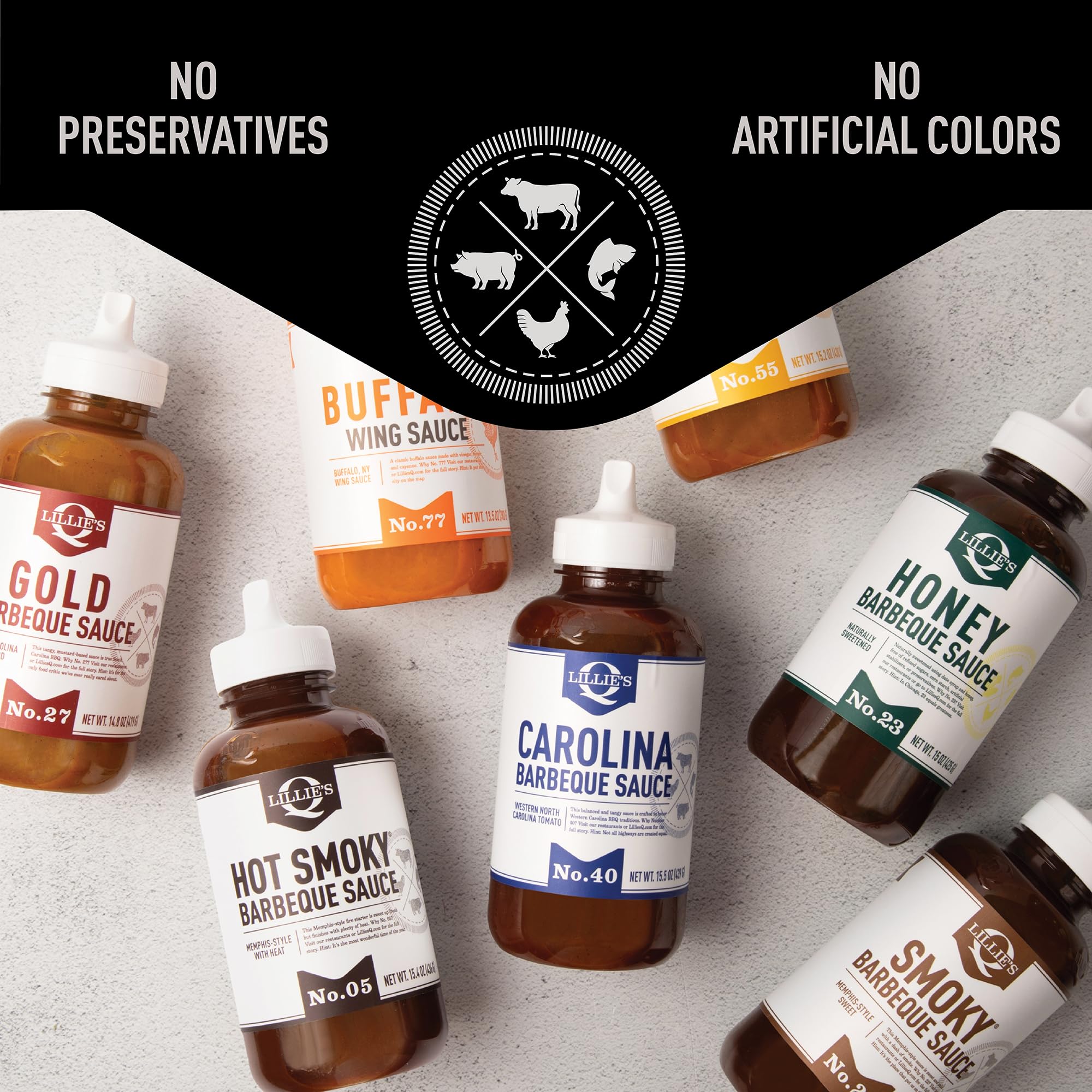 Lillie's Q Honey BBQ Sauce salad dressing application demonstrating gluten-free versatility.
