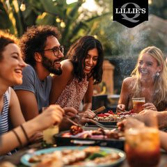Lillie's Q ribs shot captures smoky aroma and sticky, flavorful bark.