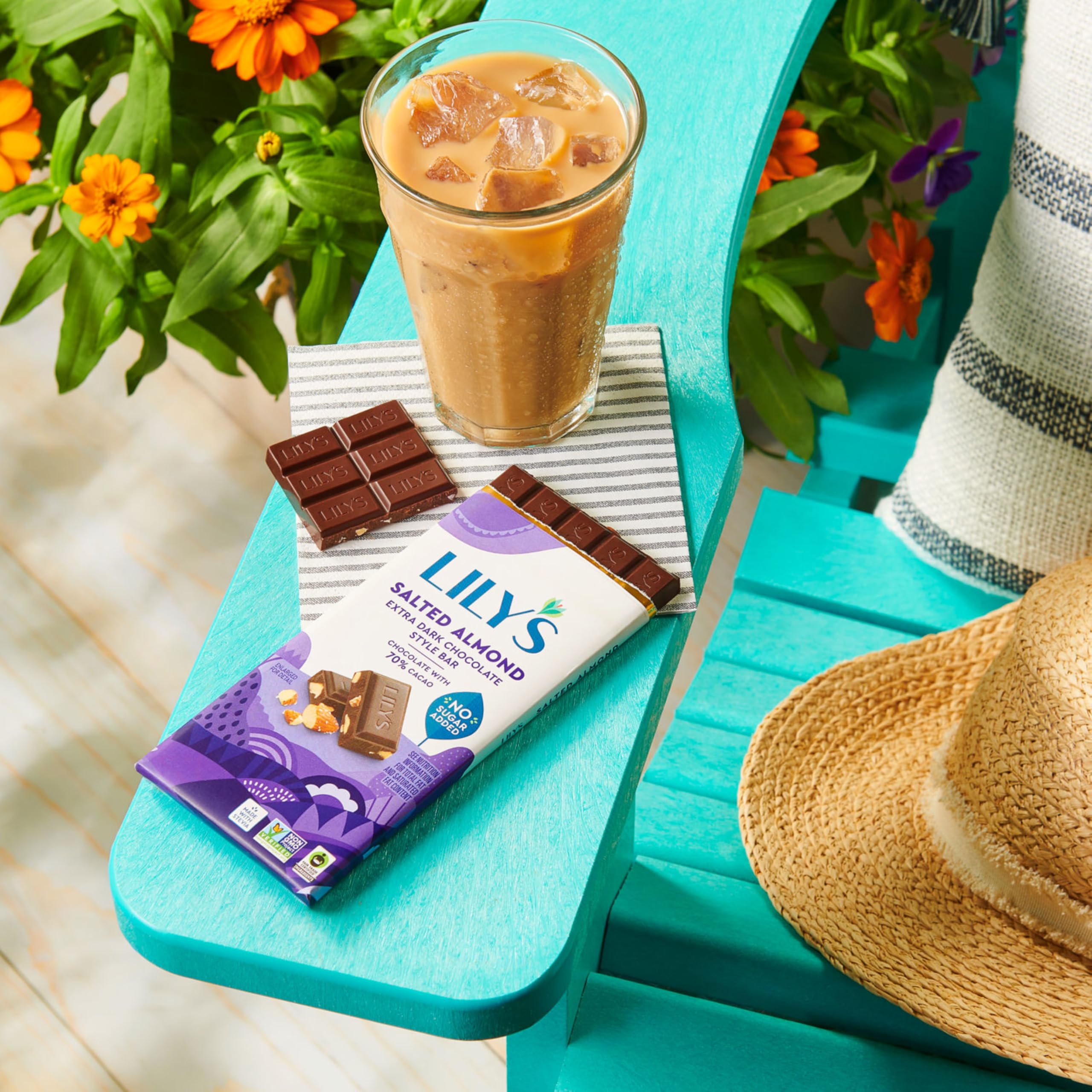LILY'S Salted Almond bar as a thoughtful holiday gift