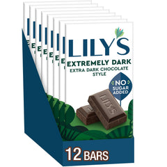 LILY'S Extremely Dark bulk box shown for easy stocking at home or office.