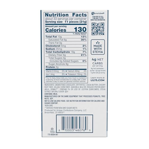 LILY'S gluten-free kosher bar with stevia – a mindful chocolate treat.