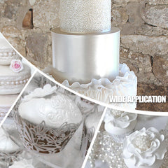 Limino edible glitter spray decorates cakes for a luxe sparkle.