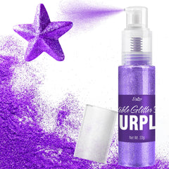 Limino Edible Glitter Spray purple bottle pour adds shimmering finish to drinks