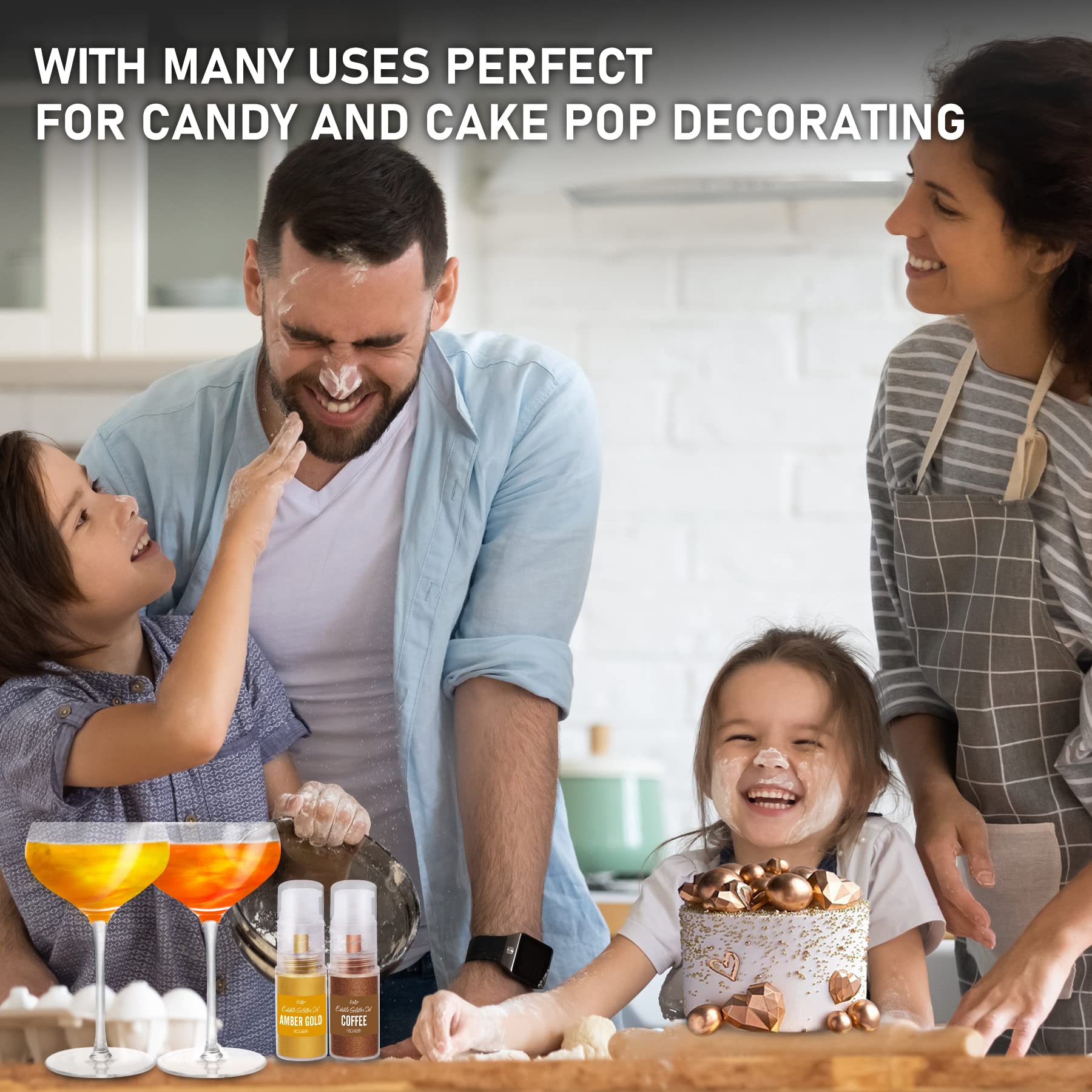 Limino edible glitter for cocktails gives a premium, festive touch.