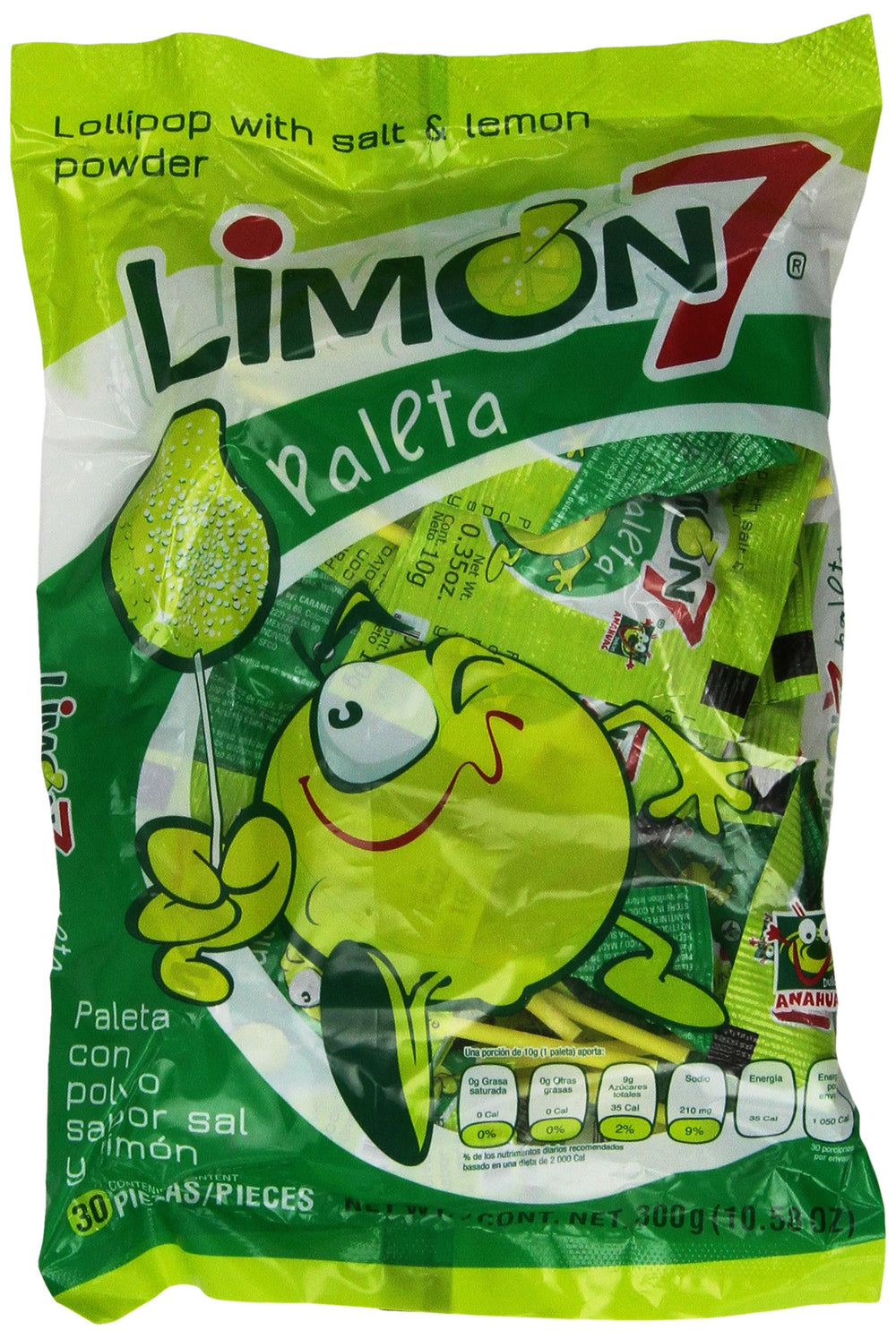 Limon 7 Paleta lemon-salt powder coating delivers bright tanginess for a refreshing snack