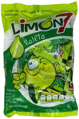 Limon 7 Paleta lemon-salt powder coating delivers bright tanginess for a refreshing snack