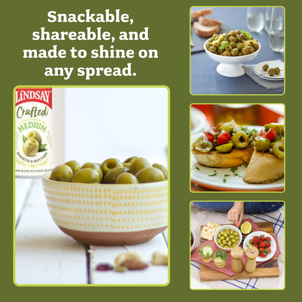 Lindsay Green Ripe Olives with pasta dish as a savory topping.
