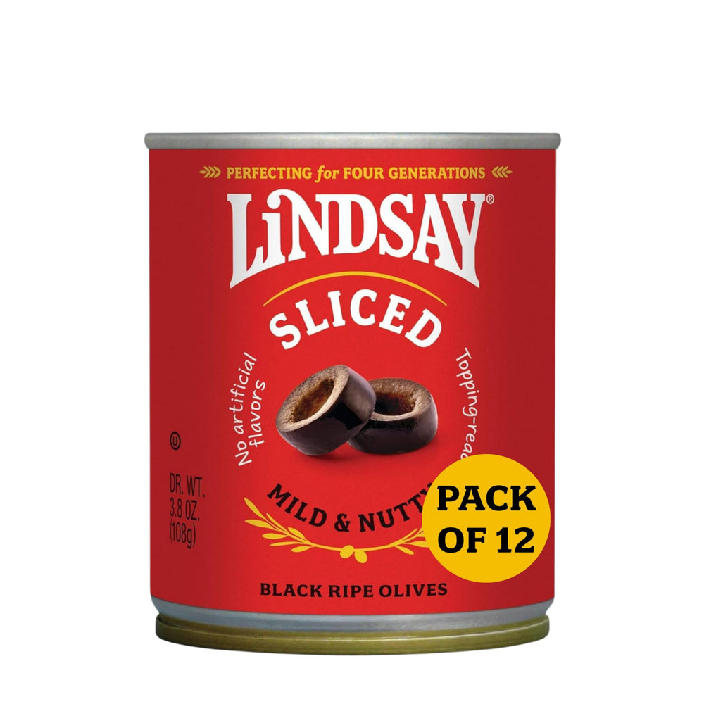 Lindsay sliced black ripe olives pack 12 ready for pantry use and recipes