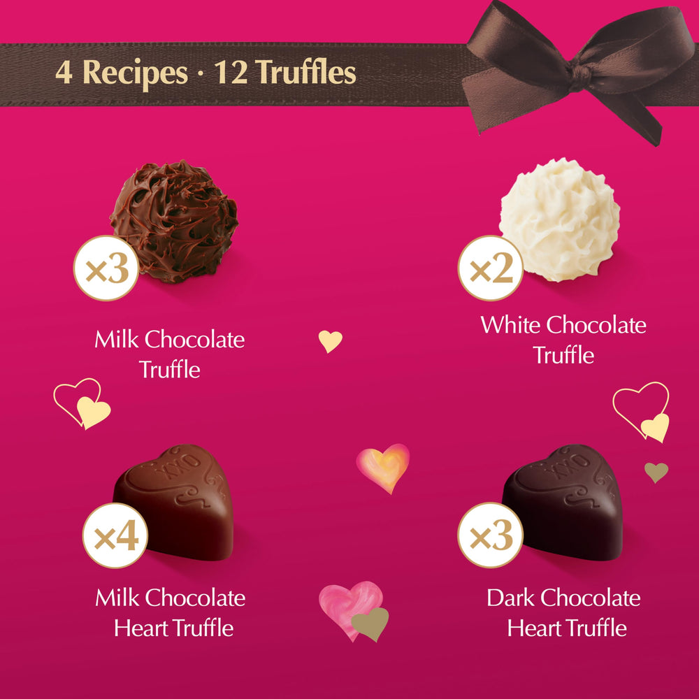 Lindt heart-shaped box close-up highlighting elegant packaging.
