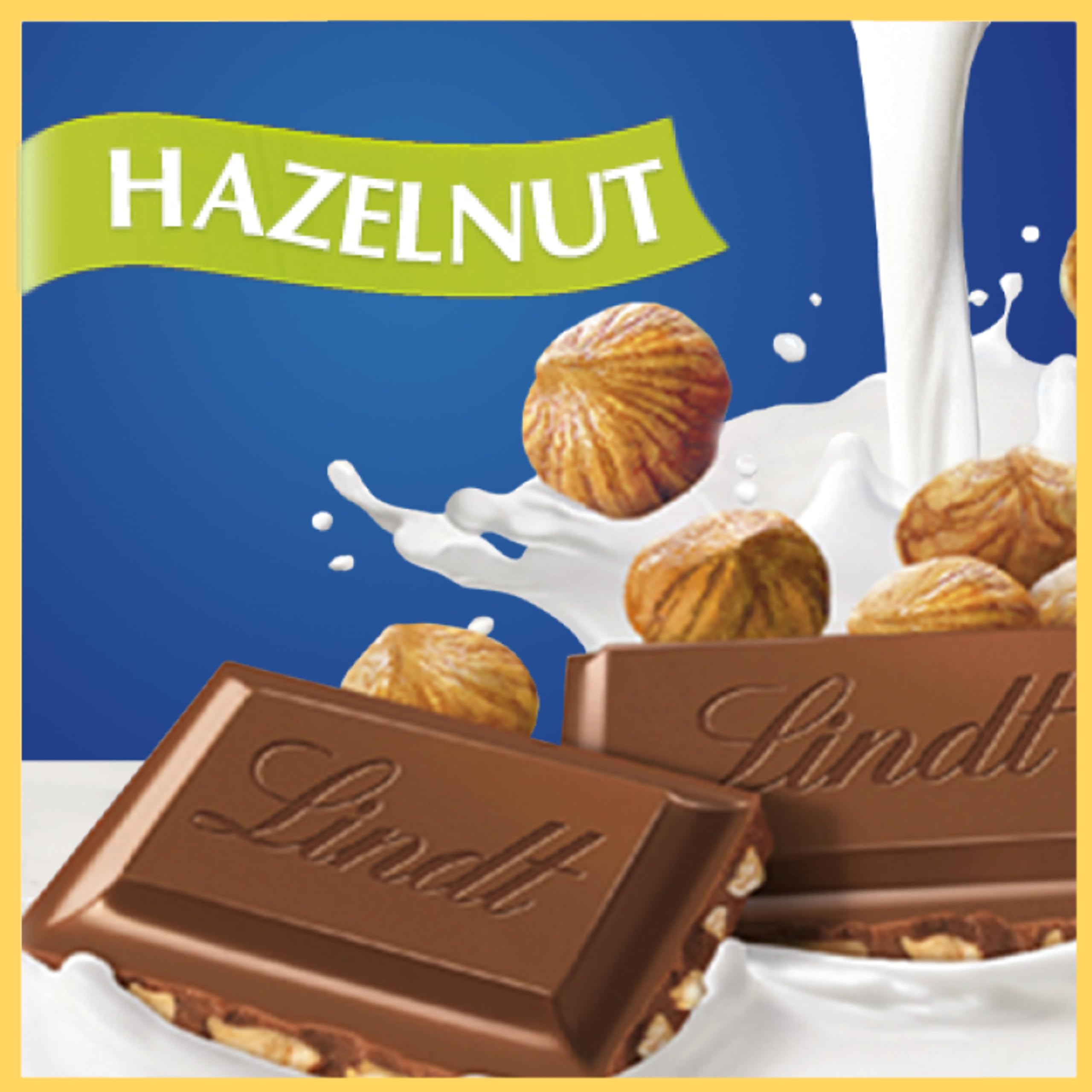 Melt-in-the-mouth Lindt hazelnut milk chocolate texture