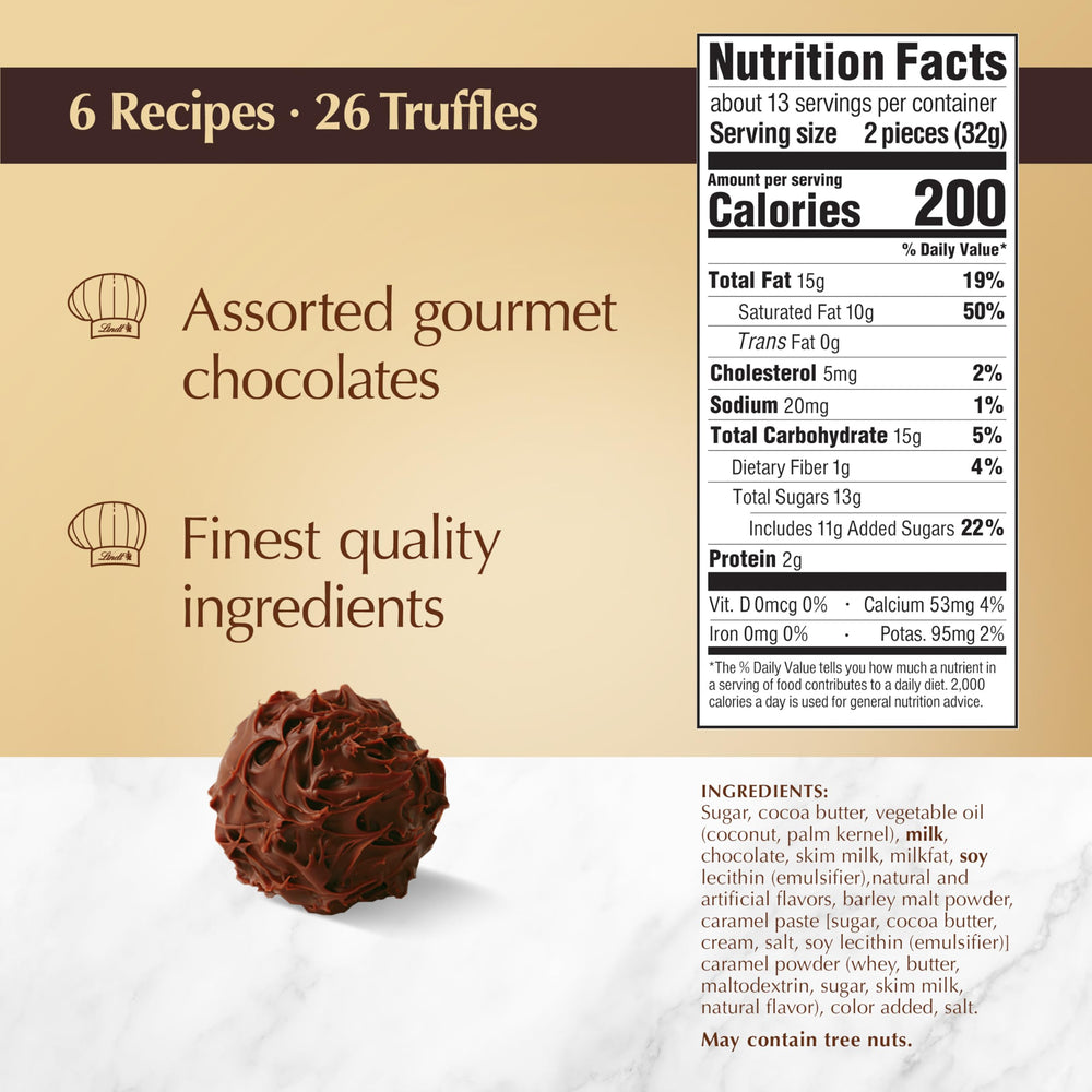 Lindt dark chocolate truffles variety for refined tasting