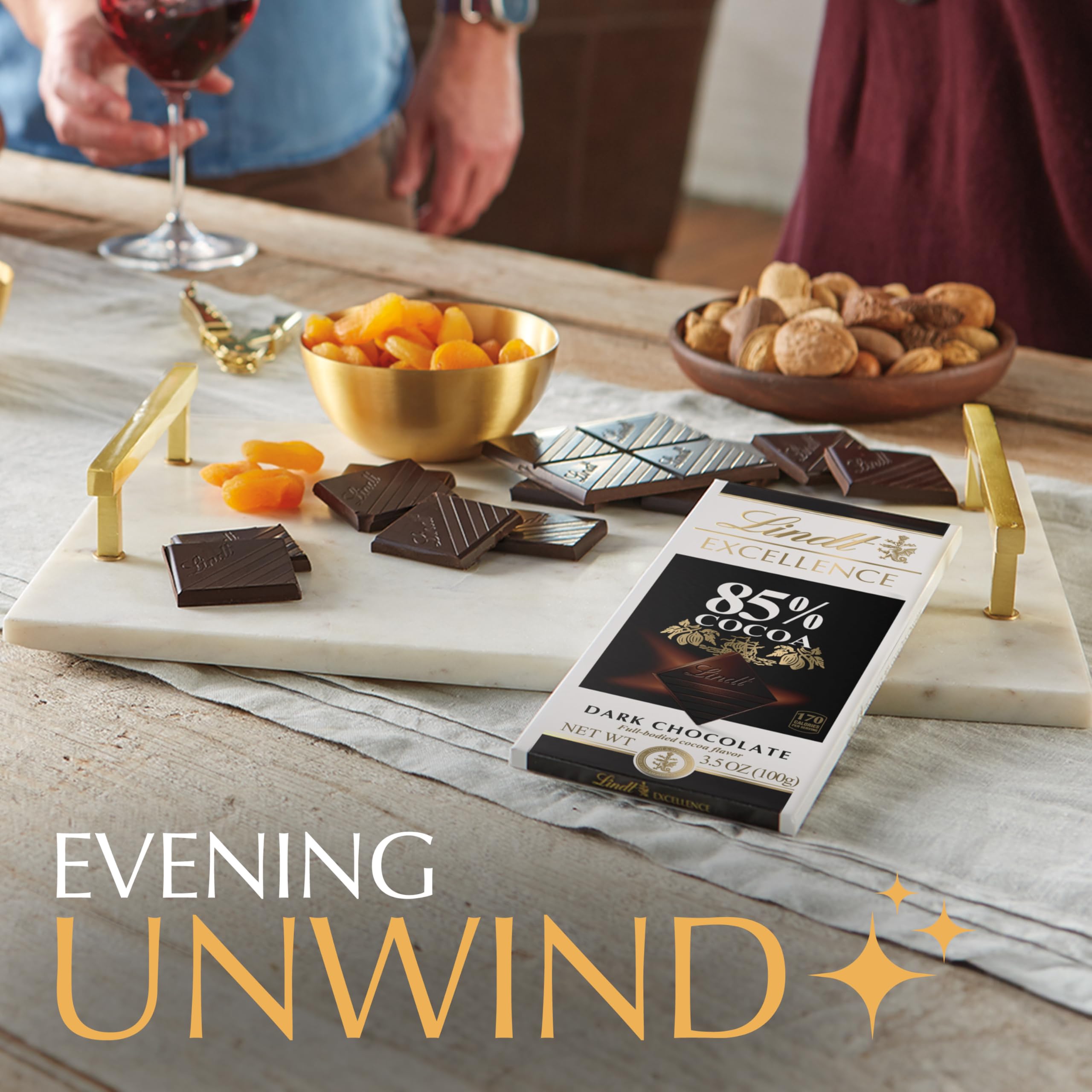 Lindt EXCELLENCE 85% uses premium ingredients from renowned regions.