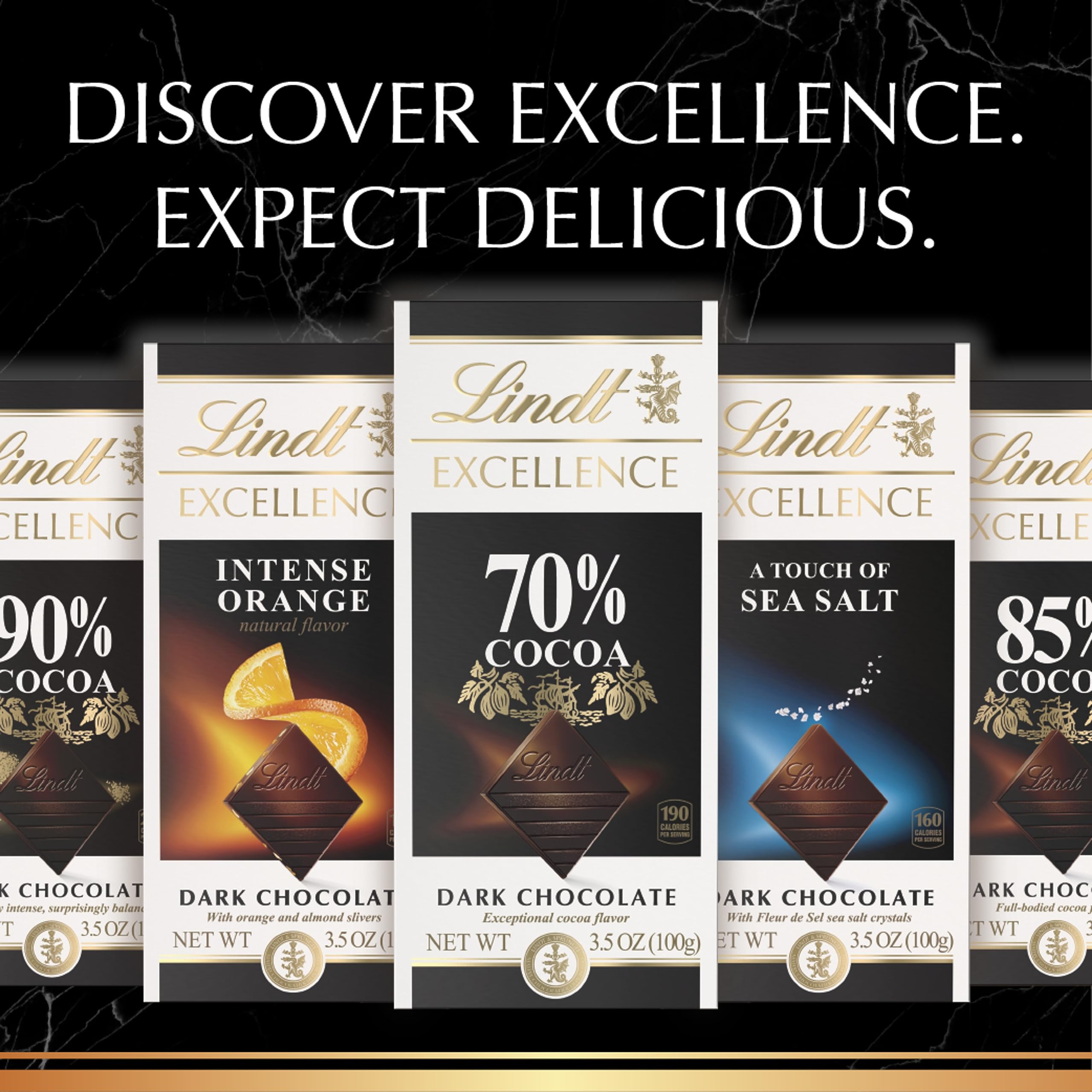 Lindt EXCELLENCE bar shown for baking and dessert enhancement