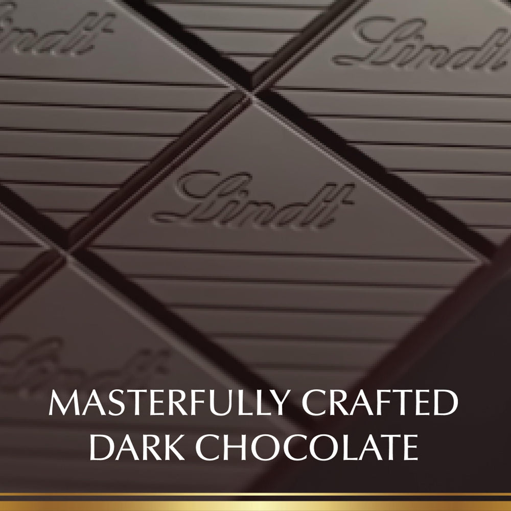 Lindt EXCELLENCE bar paired with wine in tasting context
