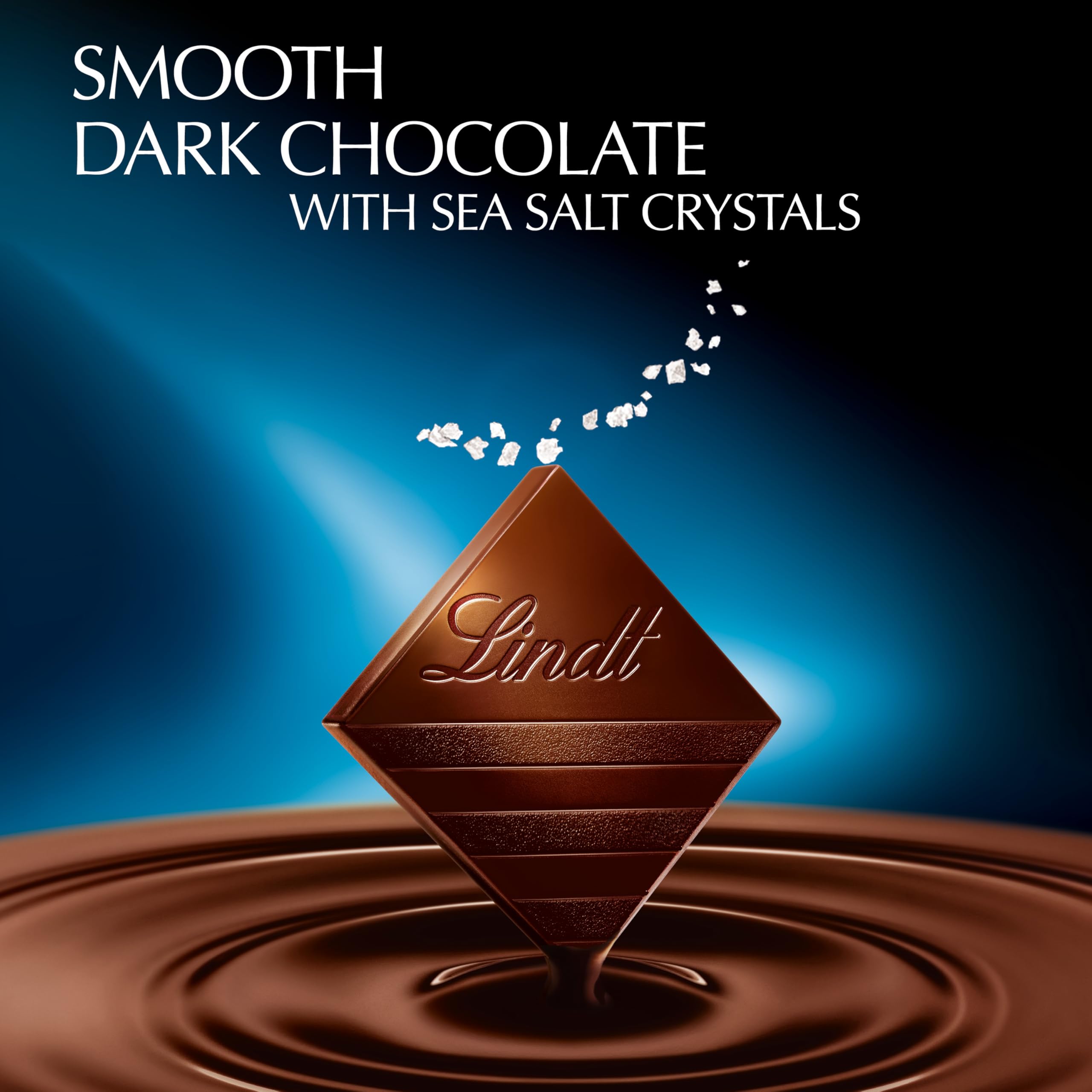 Lindt EXCELLENCE Sea Salt gift-ready tray, perfect for celebrations.