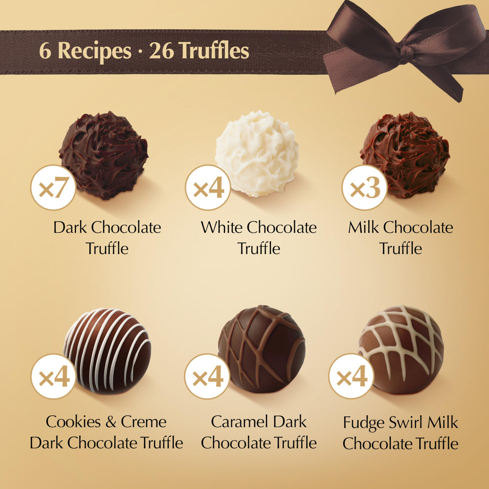 Lindt fudge swirl milk chocolate truffles for indulgent bite