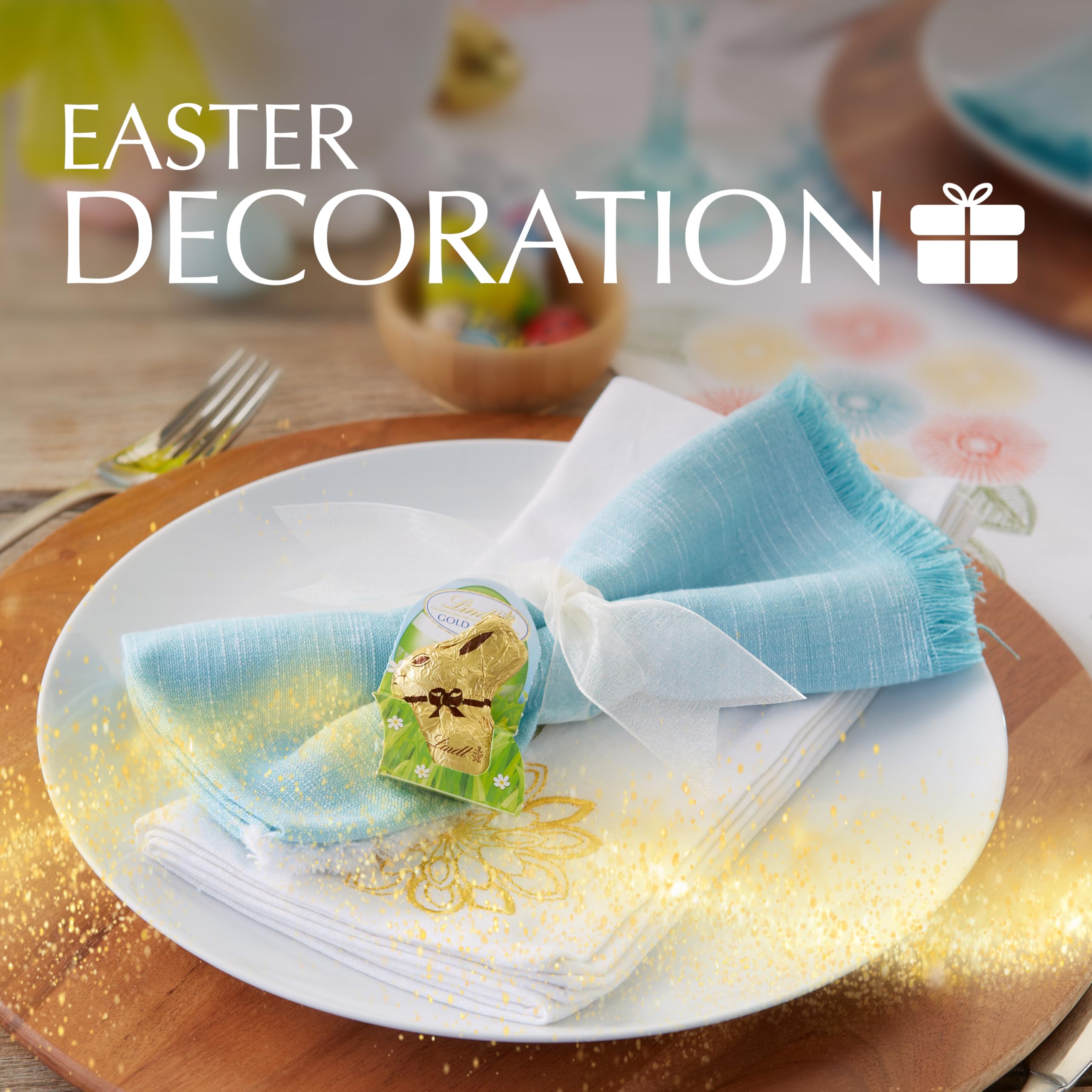Lindt GOLD BUNNY 1.7 oz pack fits Easter baskets.