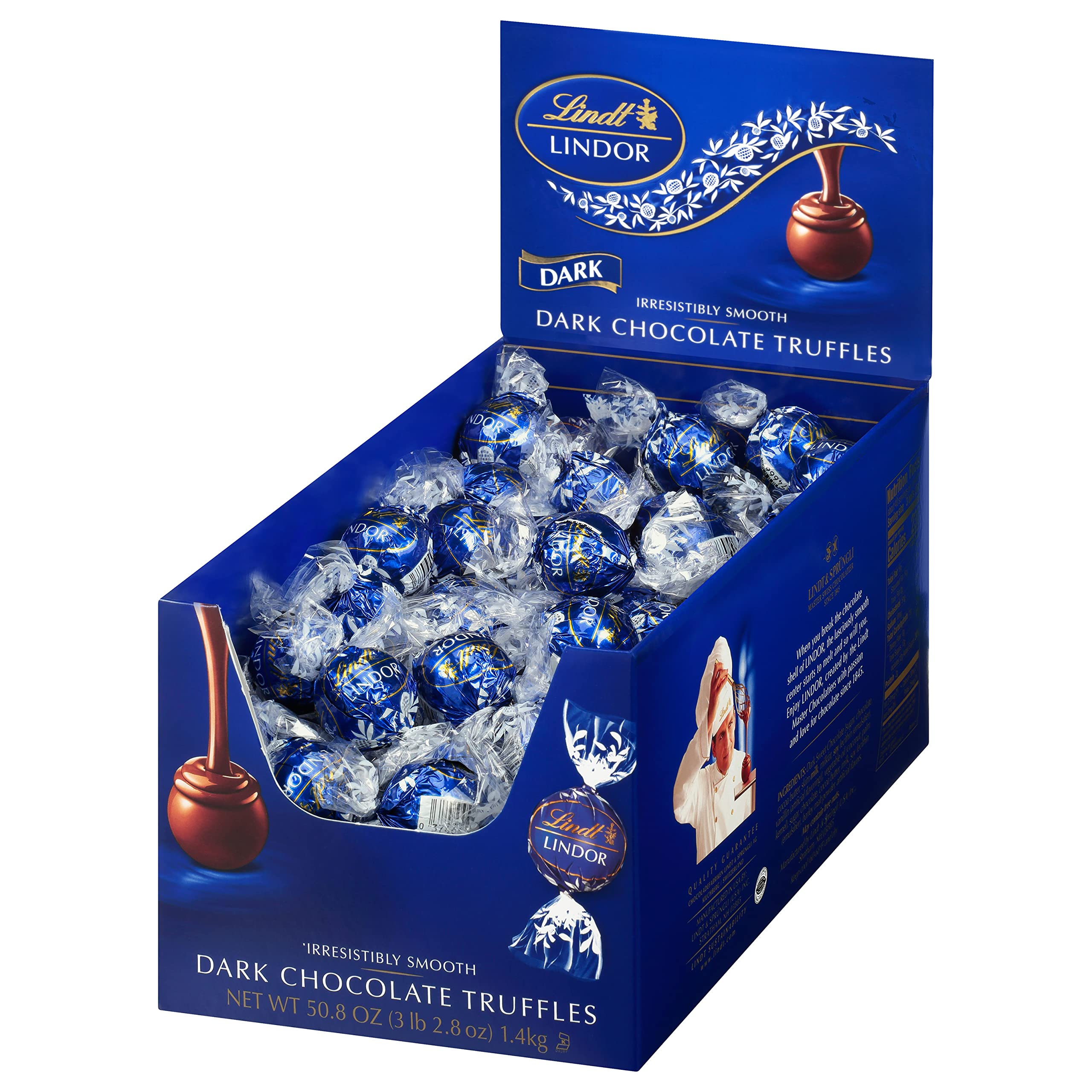 120-count Lindt LINDOR bag packaging suitable for gifting or parties