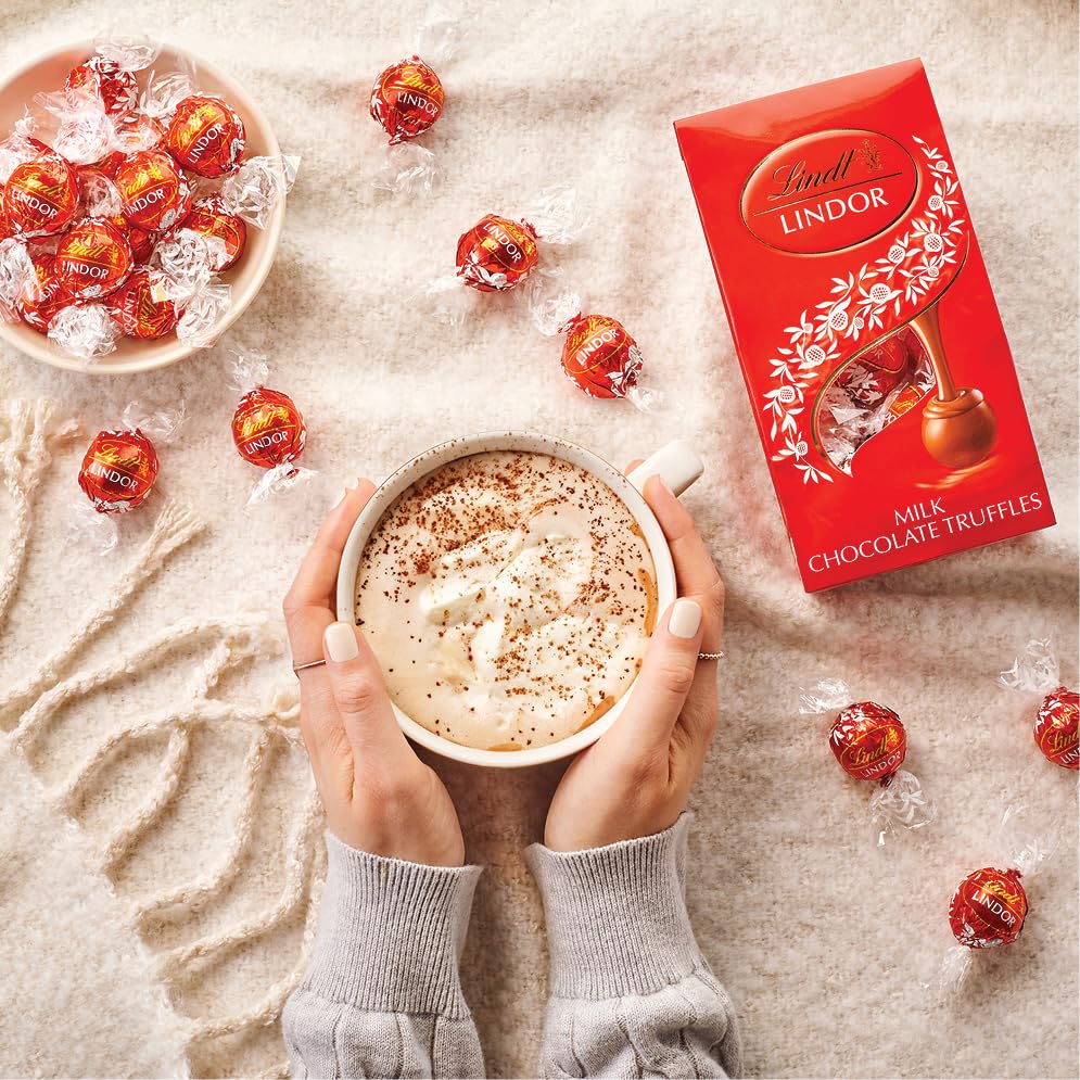 Lindt Lindor 70% extra dark truffles bag collection for gifting.
