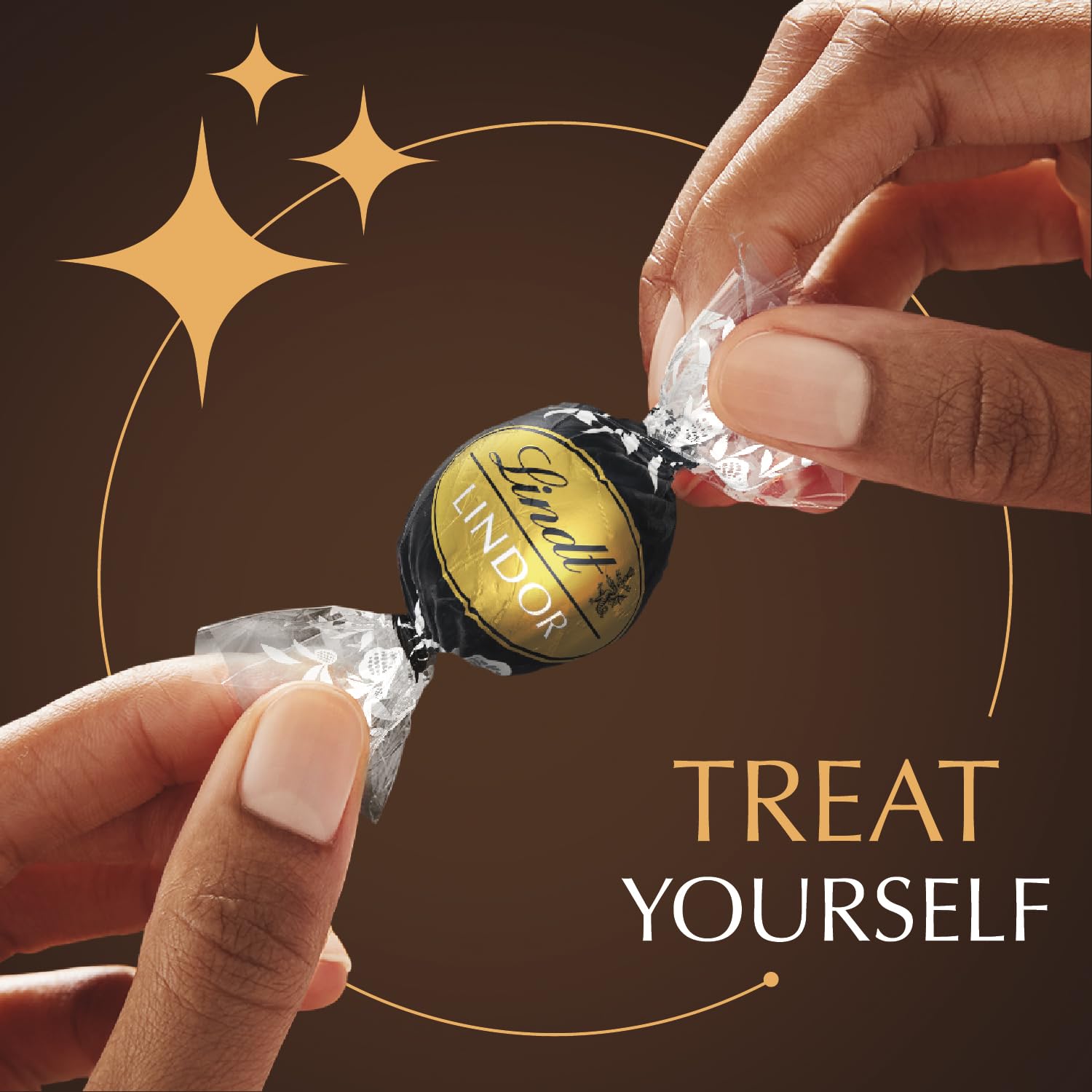 Lindt Lindor 70% truffles in foil wrap for traveling.