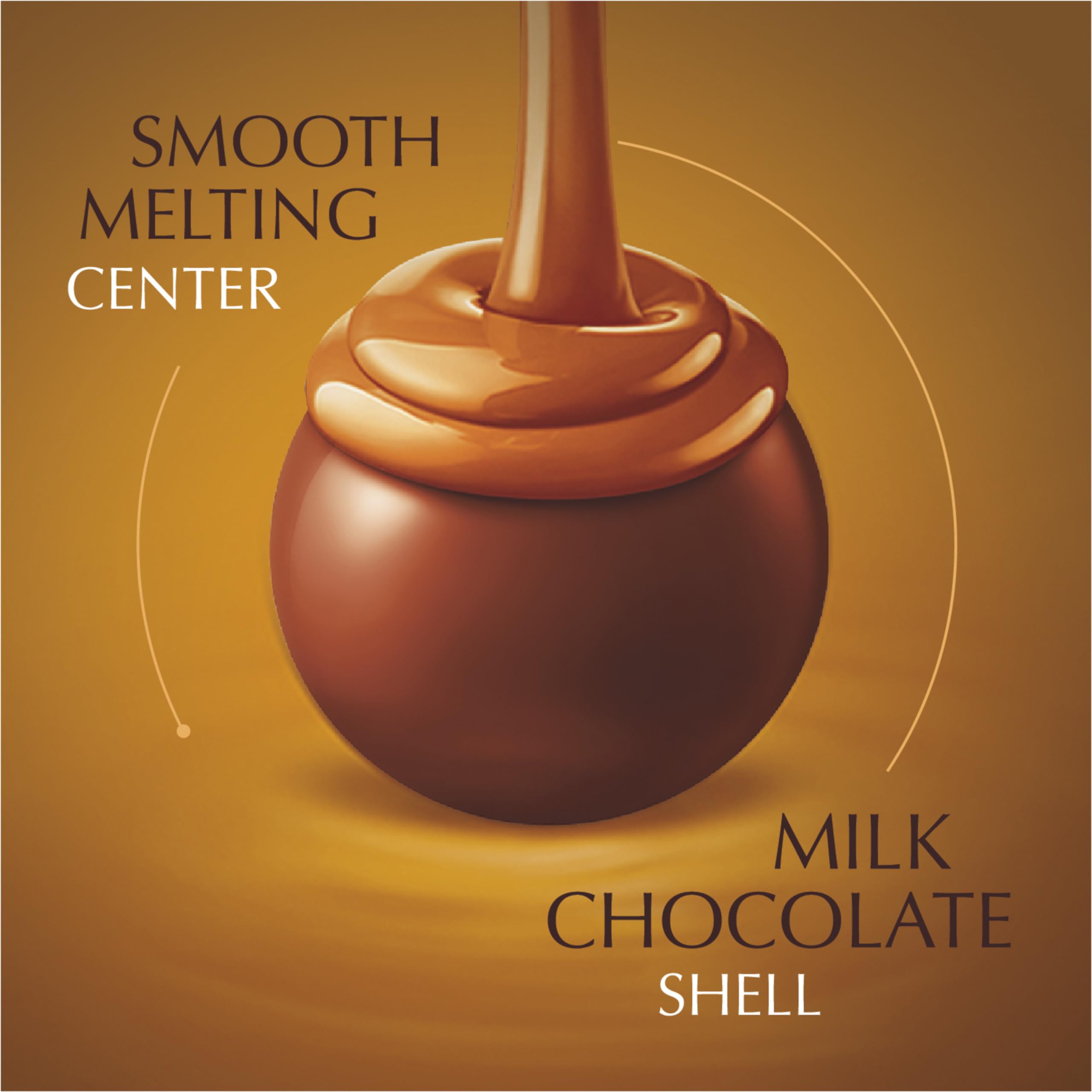 Lindt Lindor Caramel Milk Chocolate gift pack, ready for celebrations.