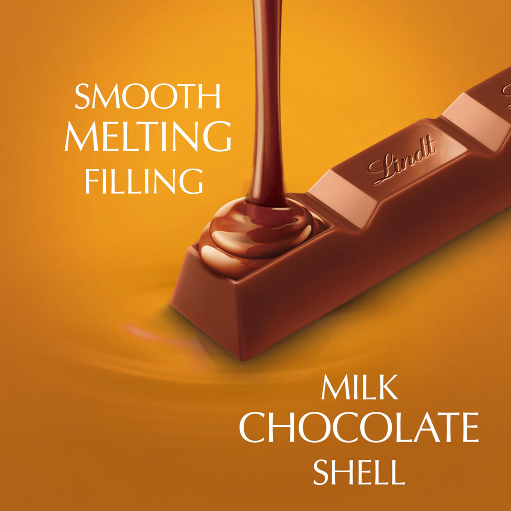 Lindt Lindor Caramel Bar individually wrapped pieces are easy to share