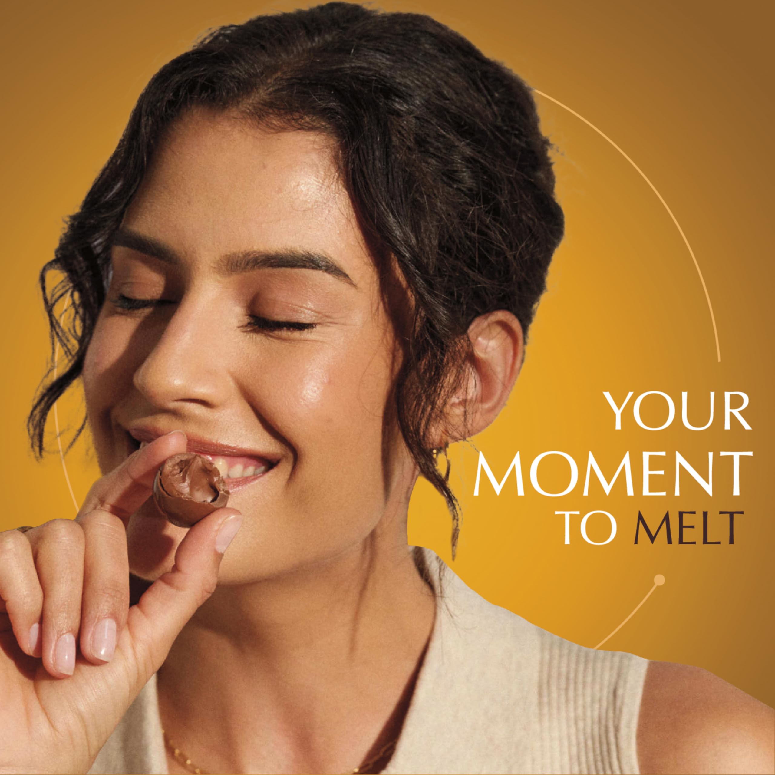 Lindt Lindor Caramel Milk Chocolate individually wrapped truffles for sharing.