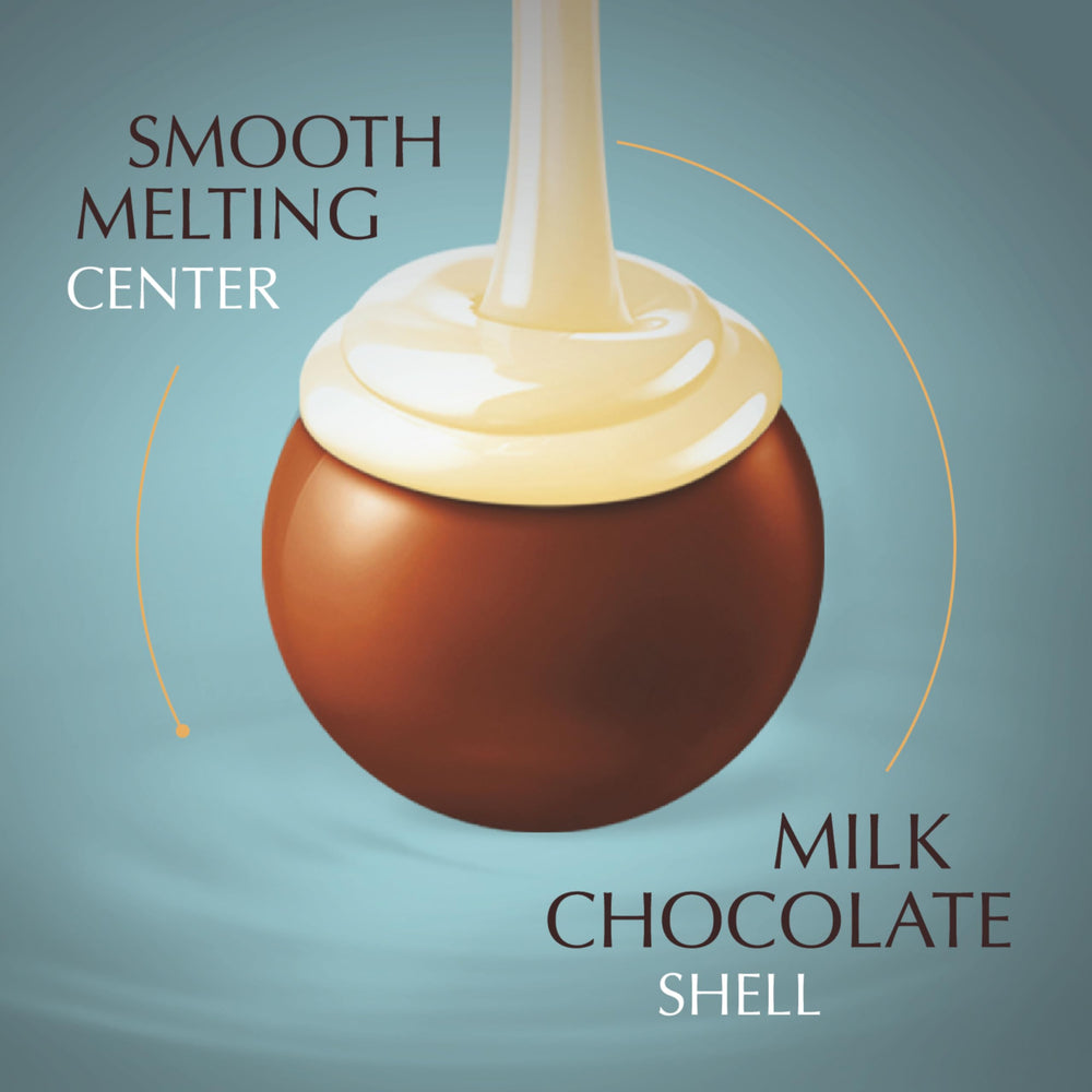 Lindt Lindor Coconut Milk Truffles center melts on the tongue.