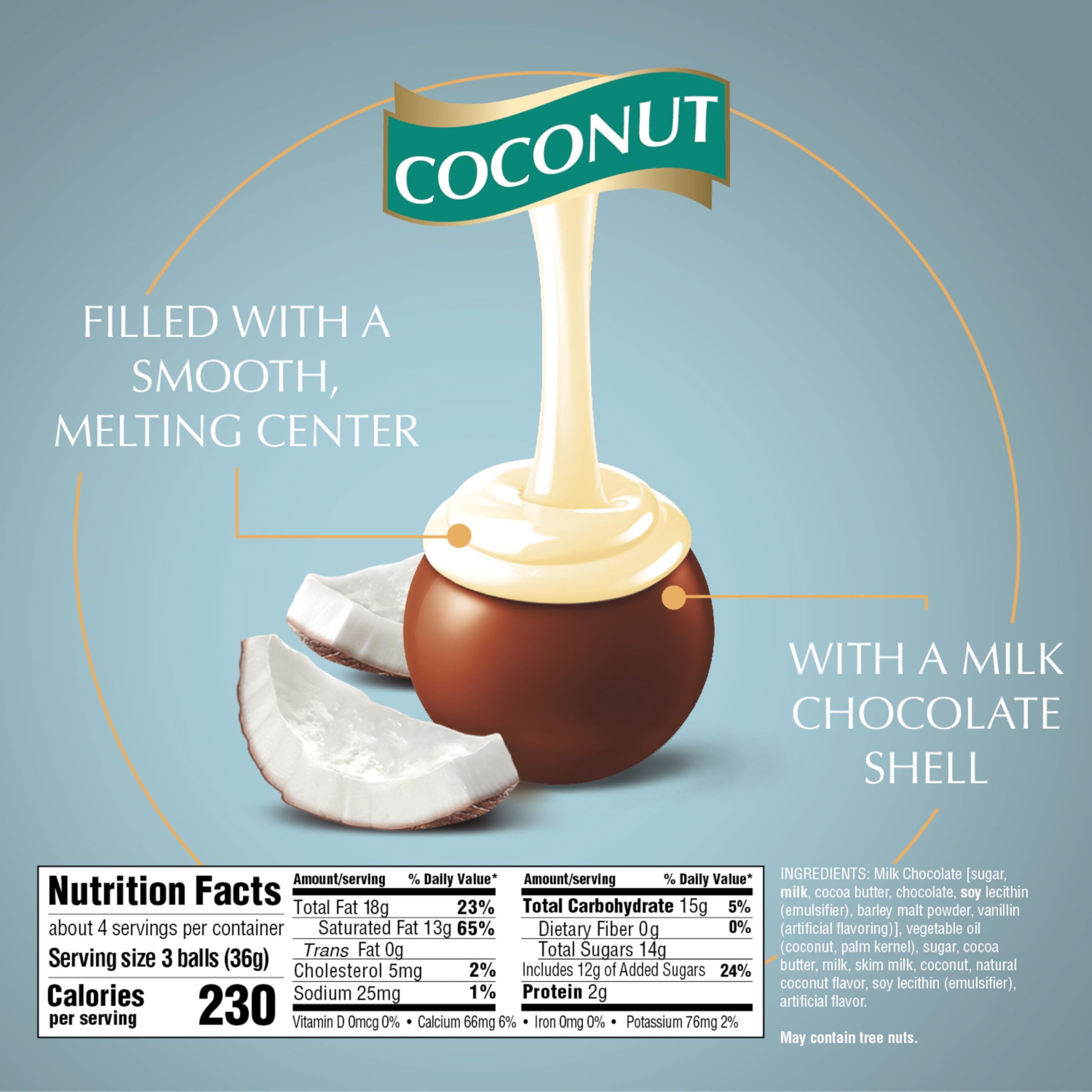 Lindt Lindor Coconut Milk Truffles gift-ready packaging for celebrations.