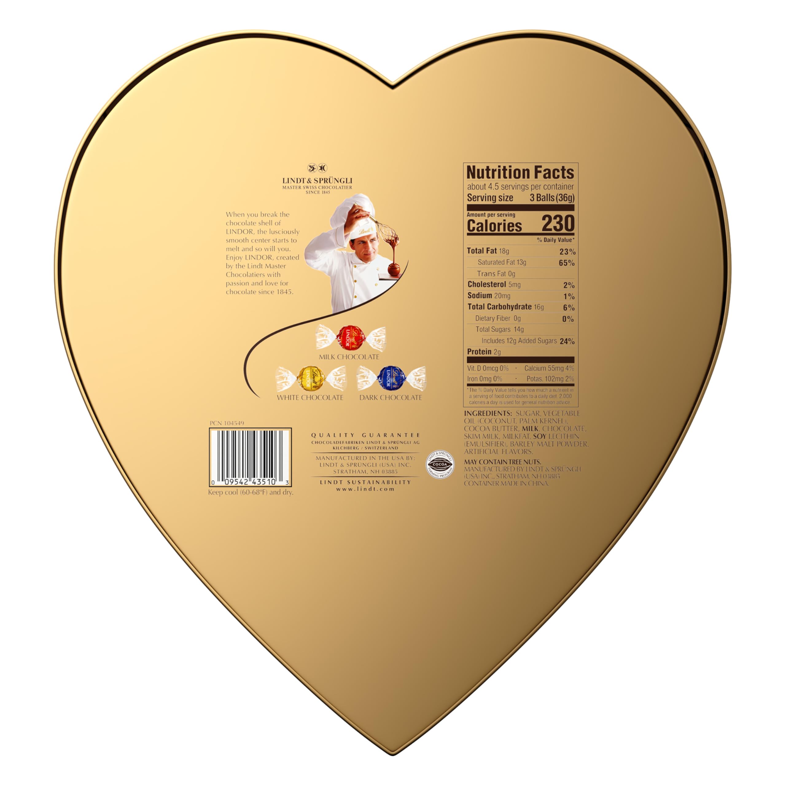 Lindt Lindor dark chocolate truffle with melting center—rich, premium indulgence.