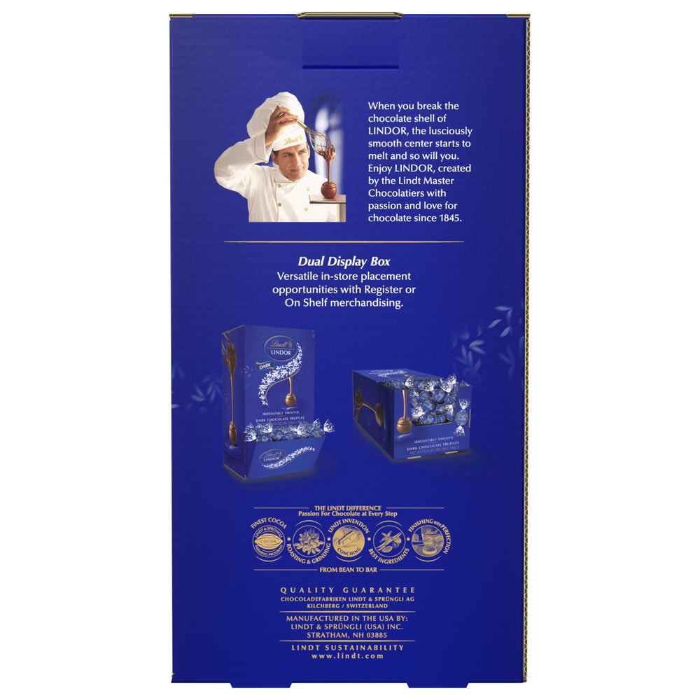Elegant Lindt LINDOR gift box with truffles ready for gifting