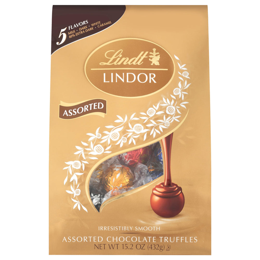 Lindt LINDOR individually wrapped truffles for convenient sharing or gifting.