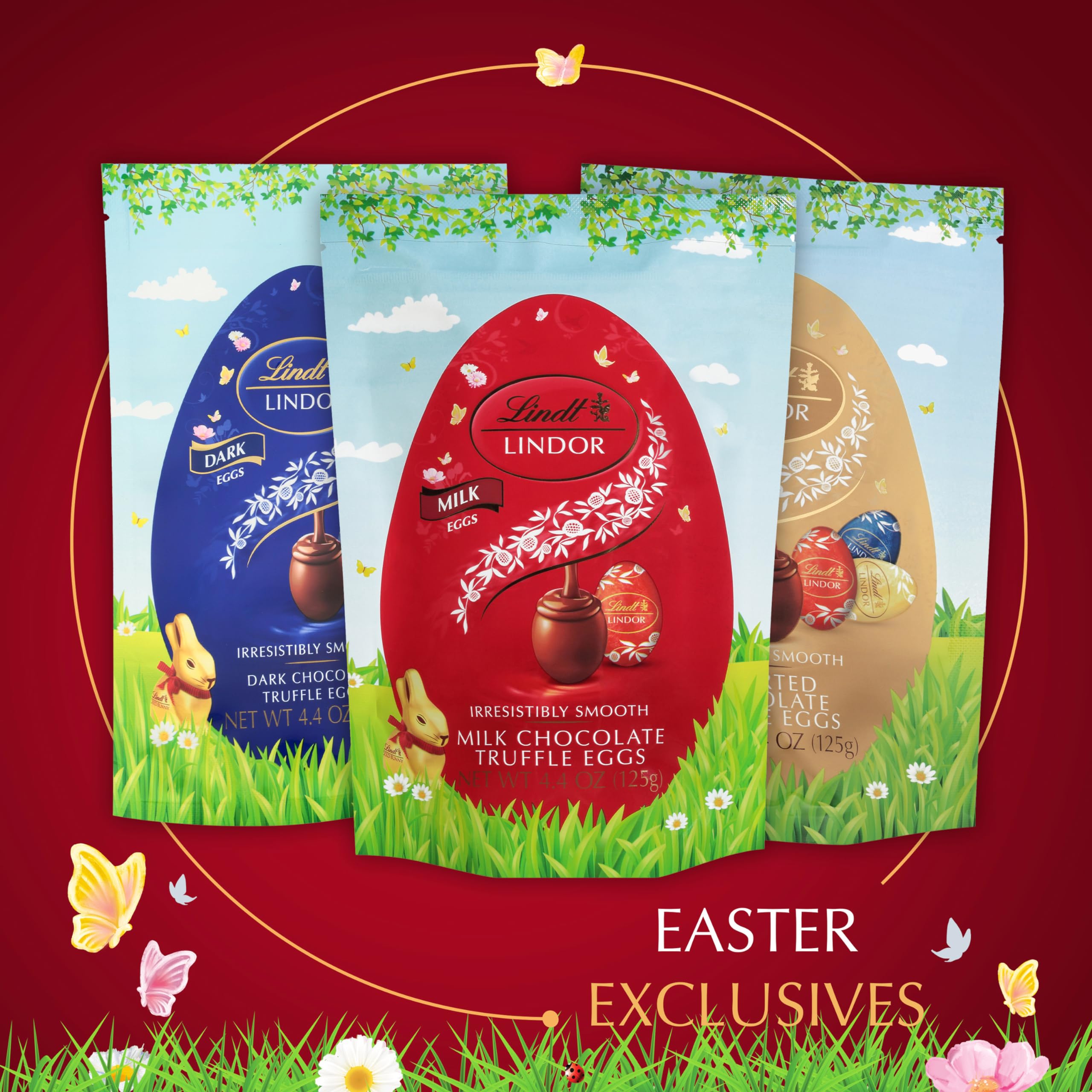 Lindt Master Chocolatiers crafted eggs, a refined chocolate moment.
