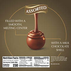 Lindt Lindor milk chocolate truffle close-up showing creamy center