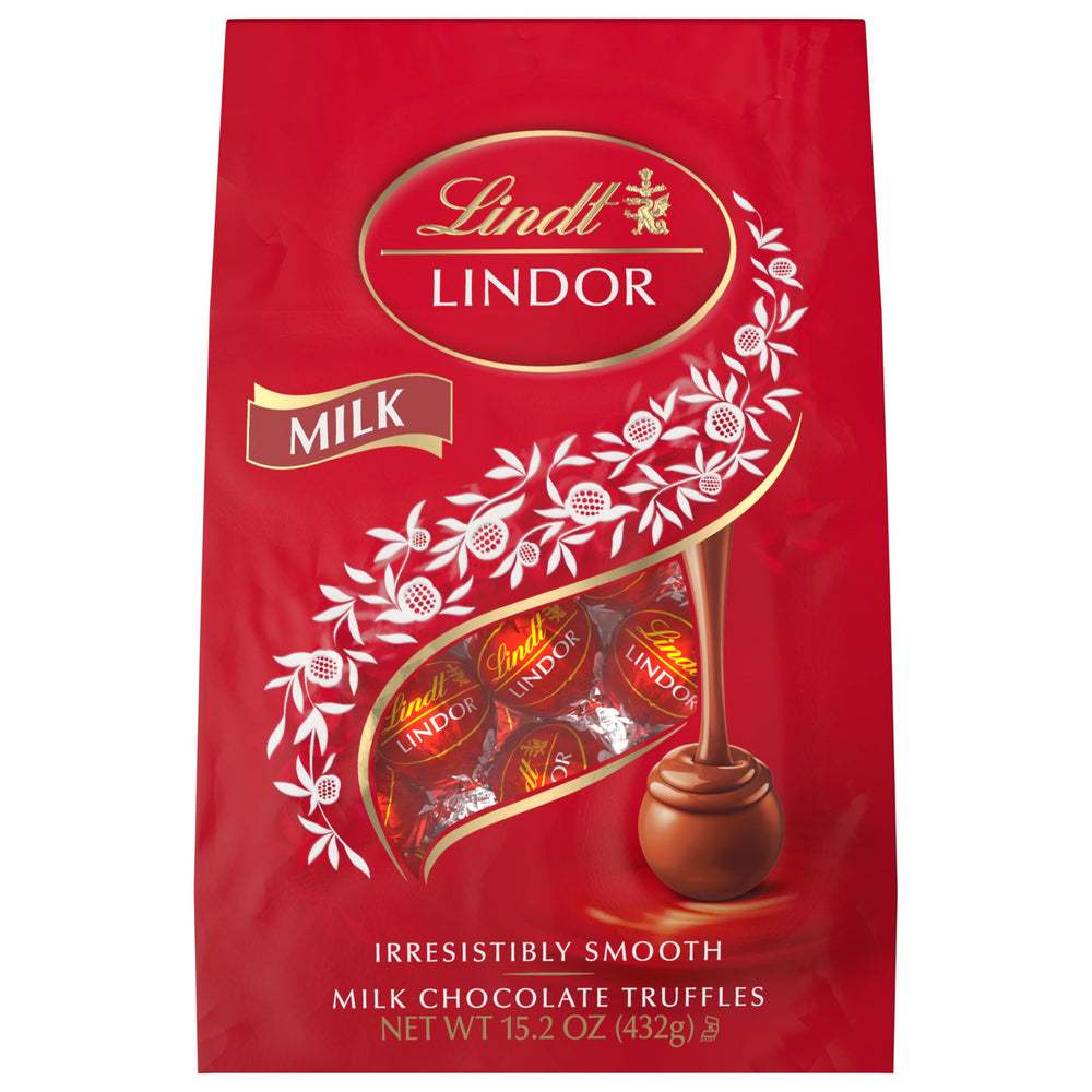 Lindt Lindor truffles displayed at a dessert table centerpiece.