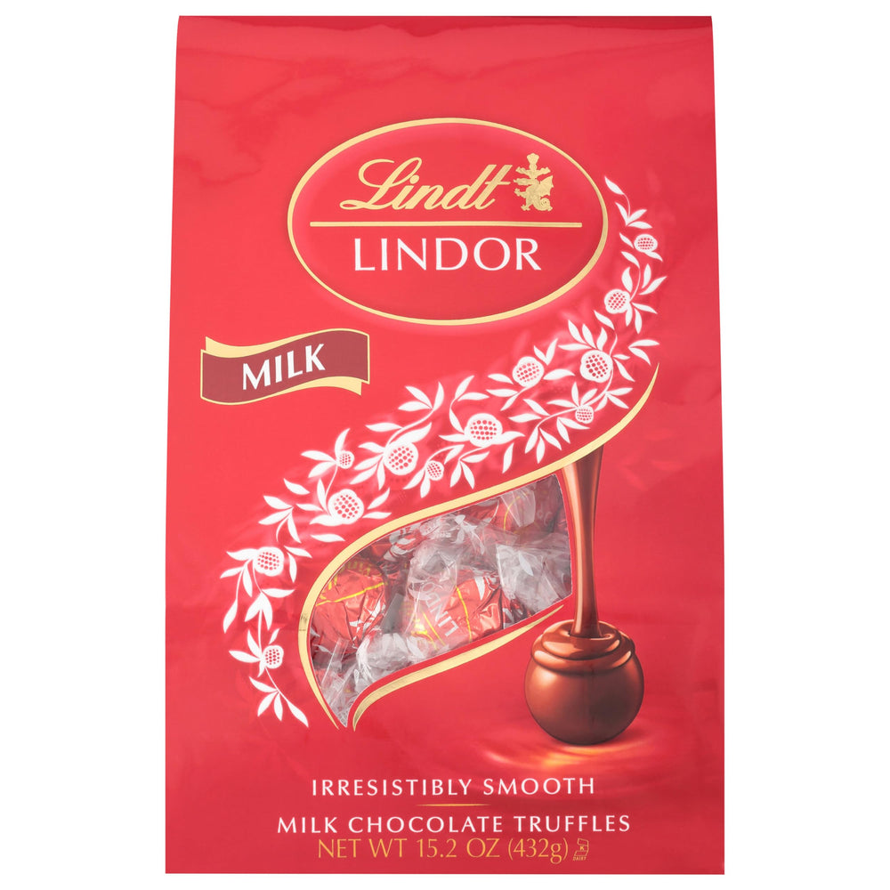 Lindt Lindor melting center close-up encouraging a slow, delightful taste.
