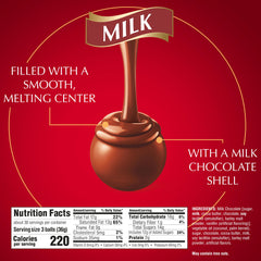 Lindt LINDOR truffles shell and melting center closeup inviting indulgence