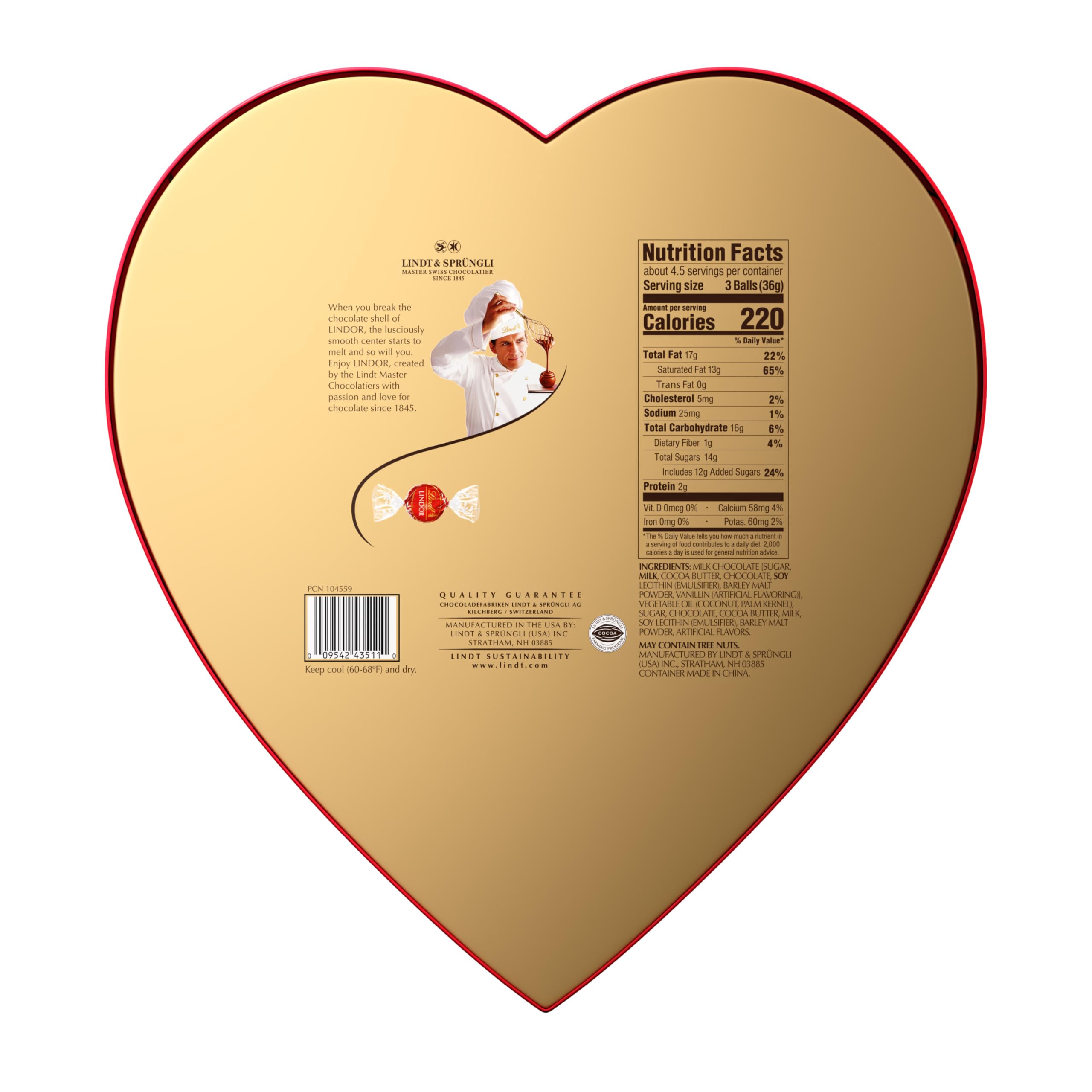 Lindt LINDOR milk chocolate truffles with a delicate shell, ideal for sharing moments
