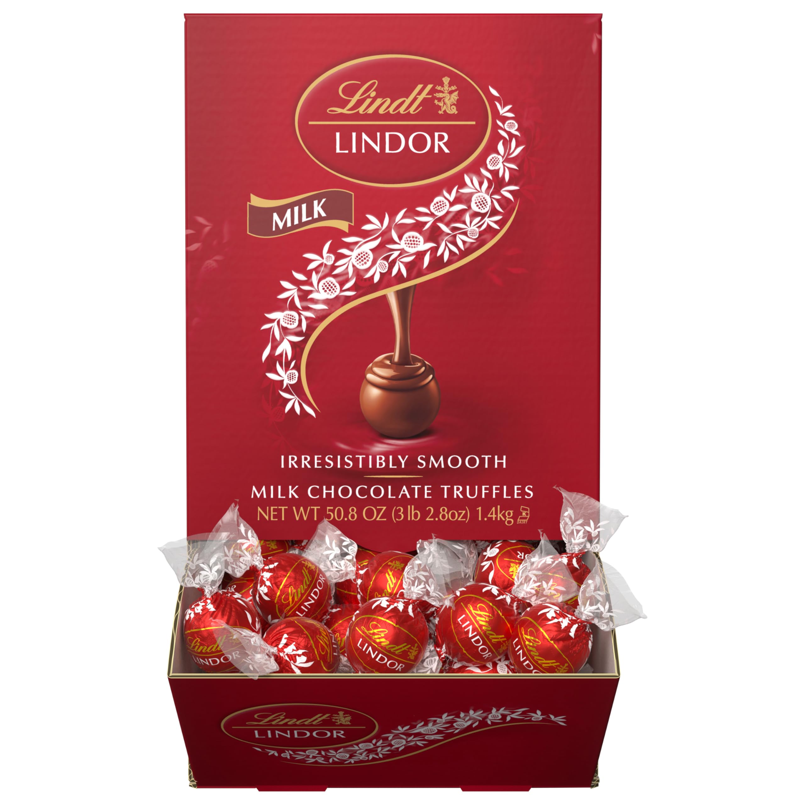 Lindt LINDOR Milk Truffles sharing-occasion image suggests easy hosting treats