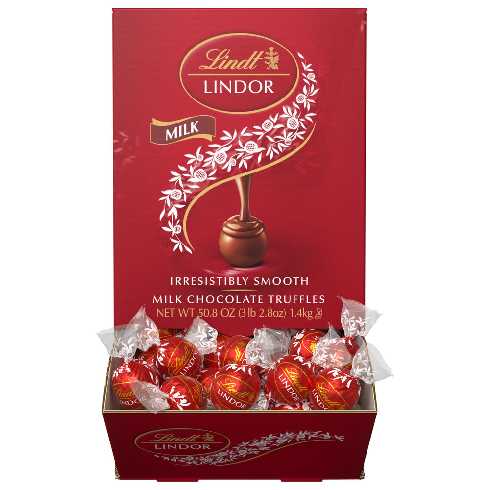 Lindt LINDOR Milk Truffles sharing-occasion image suggests easy hosting treats