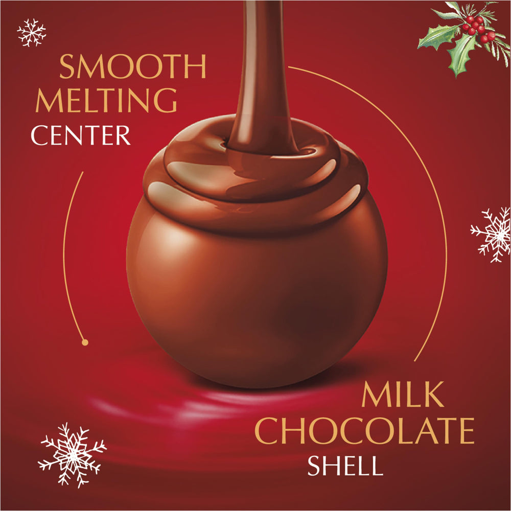 Lindt Lindor packaging emphasizes premium ingredients and expert chocolatiers craft