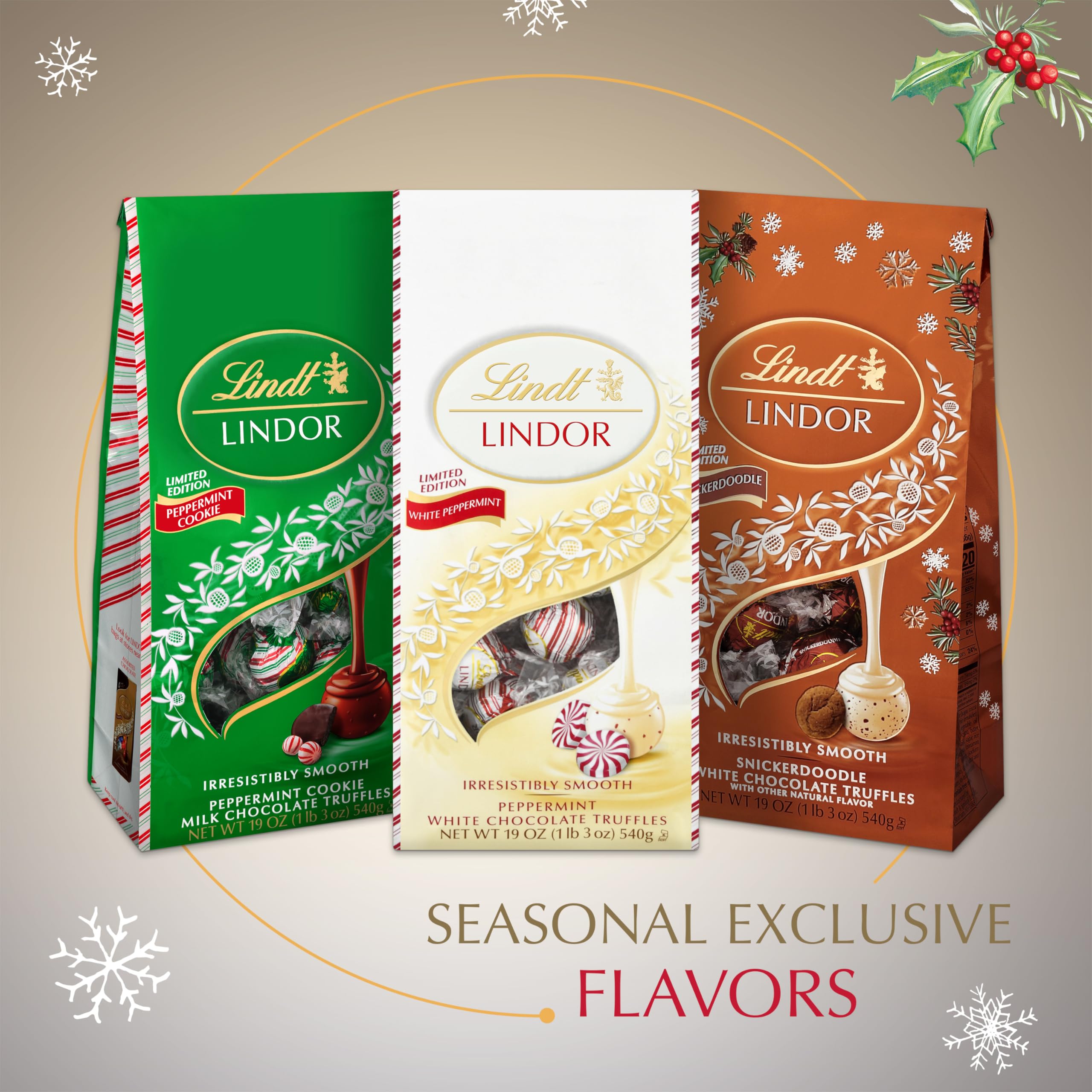 Lindt Lindor Peppermint Truffles make a festive stocking stuffer.