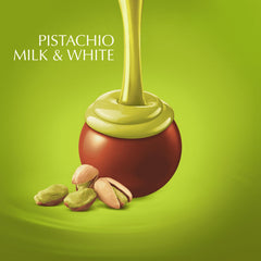 Lindt Lindor Pistachio Milk Chocolate Truffles bulk bag display ideal for celebrations