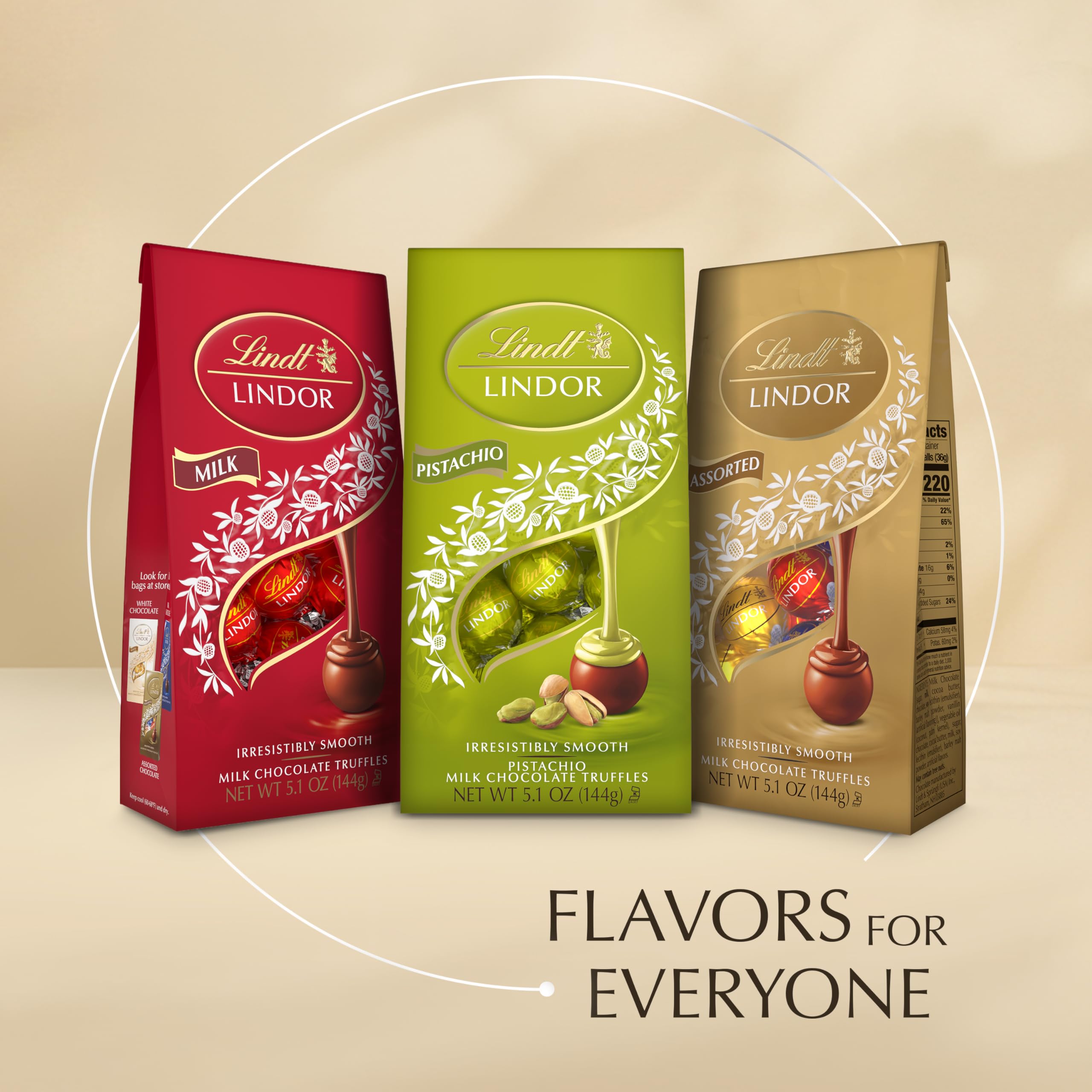 Melt-in-mouth pistachio center delivers a luxurious texture experience.