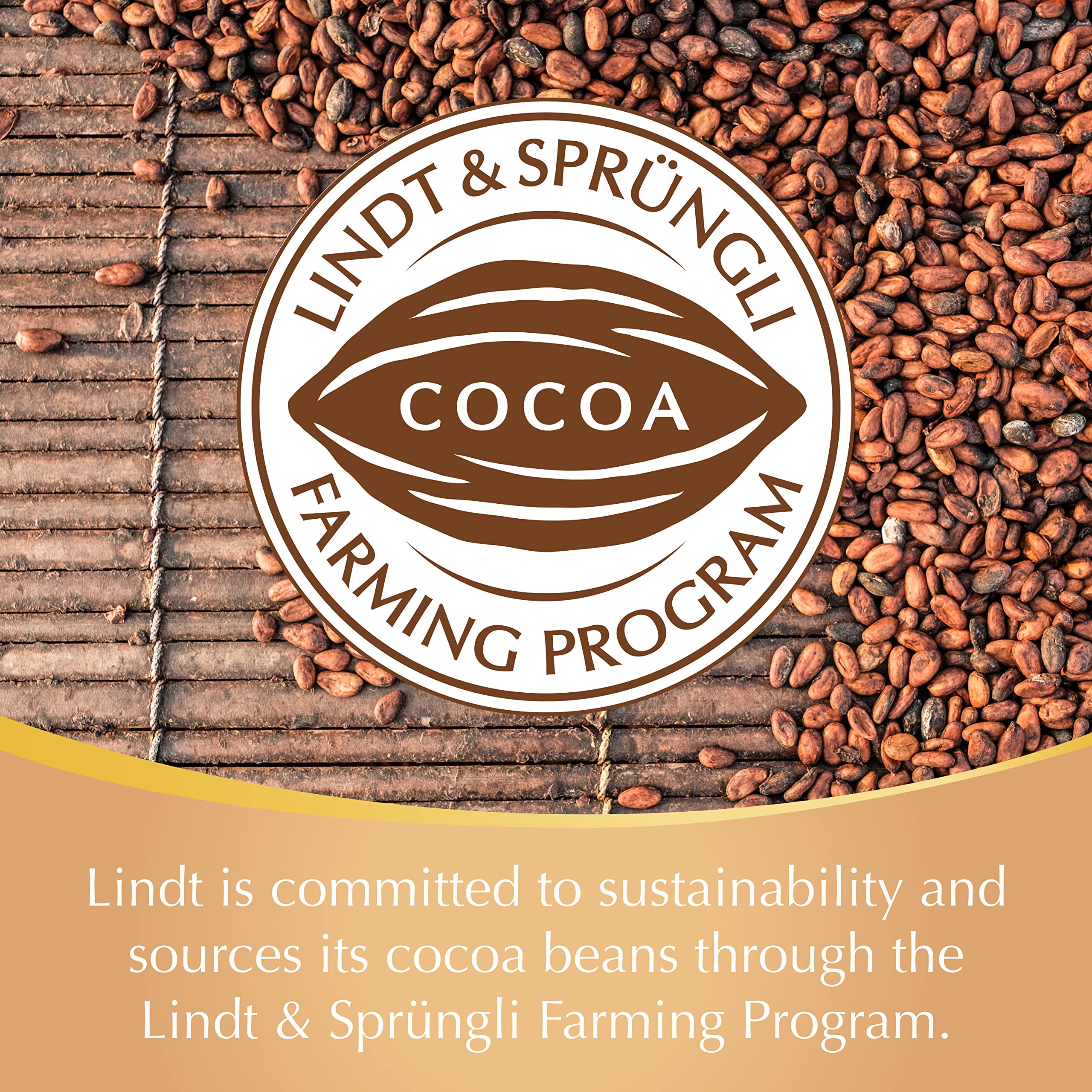 Lindt Lindor quality ingredients and craftsmanship highlighted in packaging
