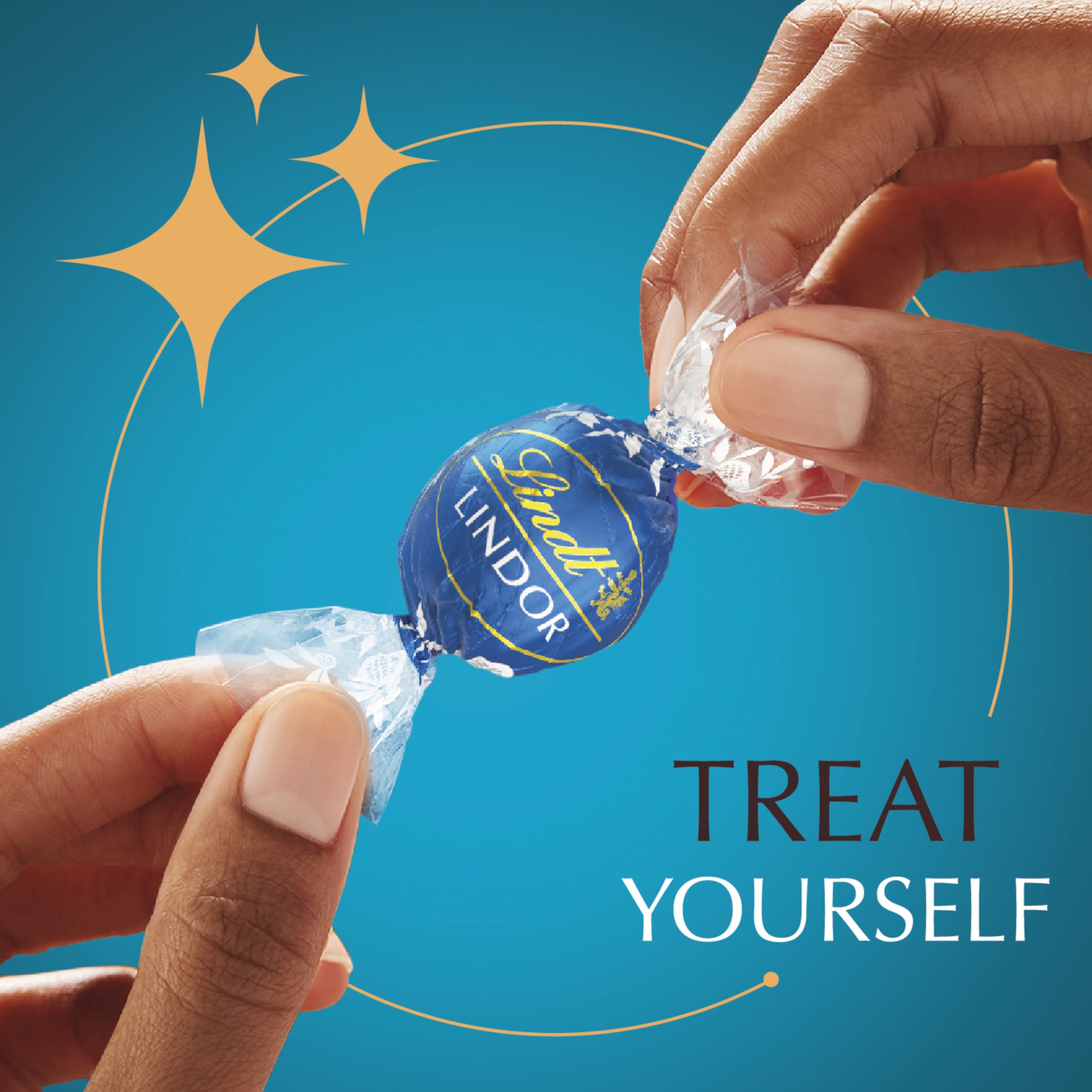 Lindt LINDOR gift box presents premium chocolate moments.